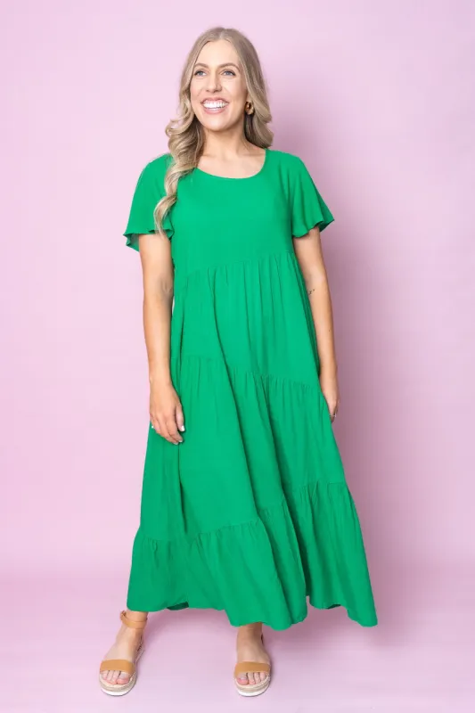 Chloe Dress in Green sold by Always Alice