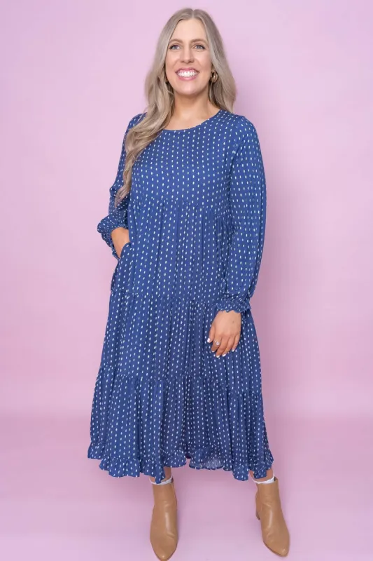 Isla Dress in Navy sold by Always Alice