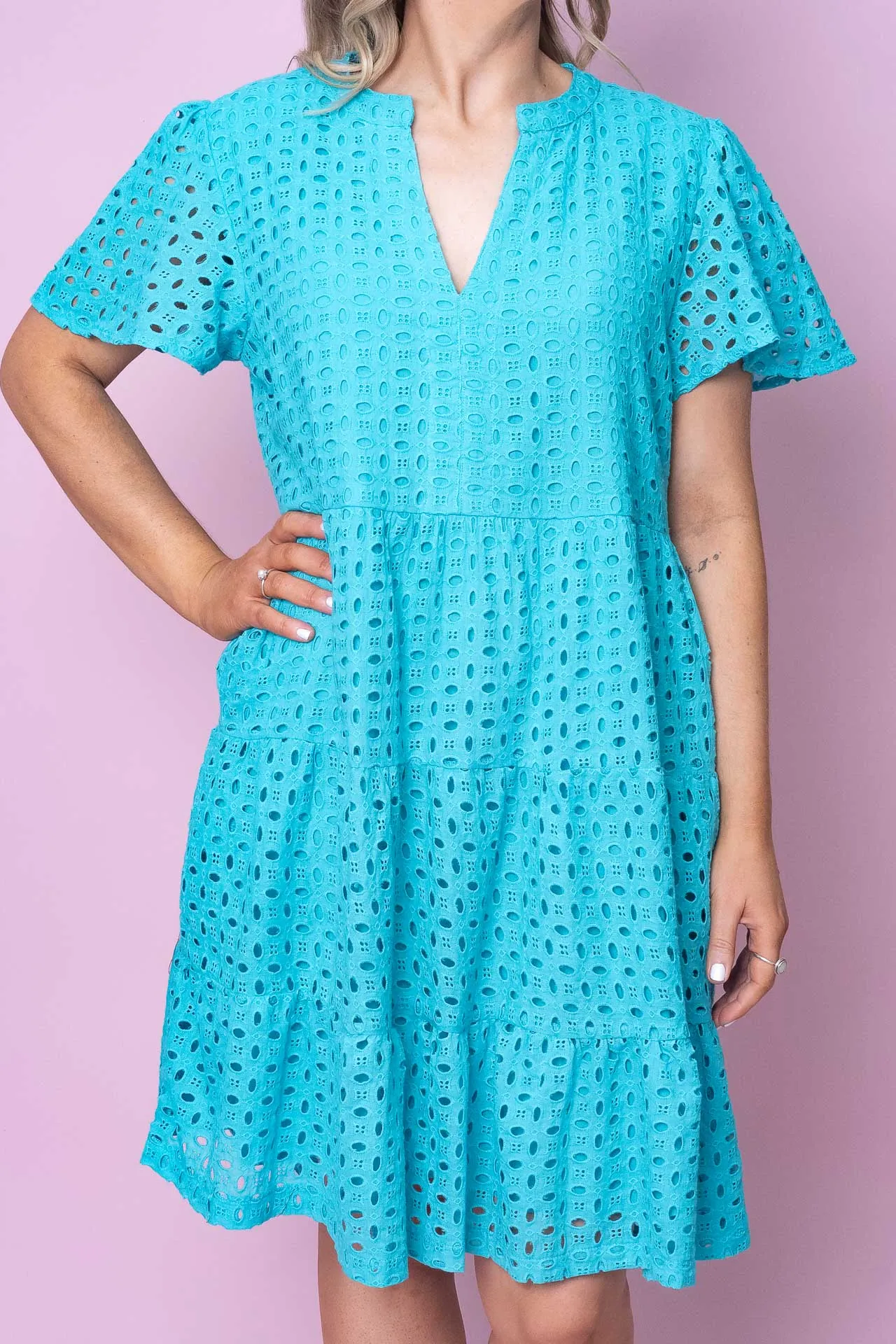 Mara Dress in Turquoise sold by Always Alice product image thumbnail 4