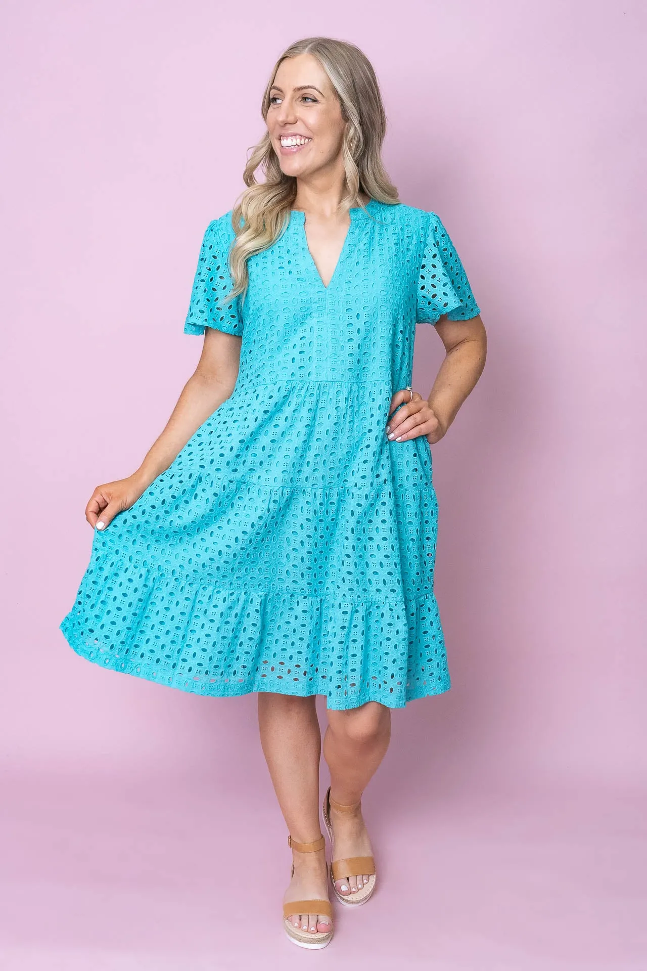 Mara Dress in Turquoise sold by Always Alice product image thumbnail 3