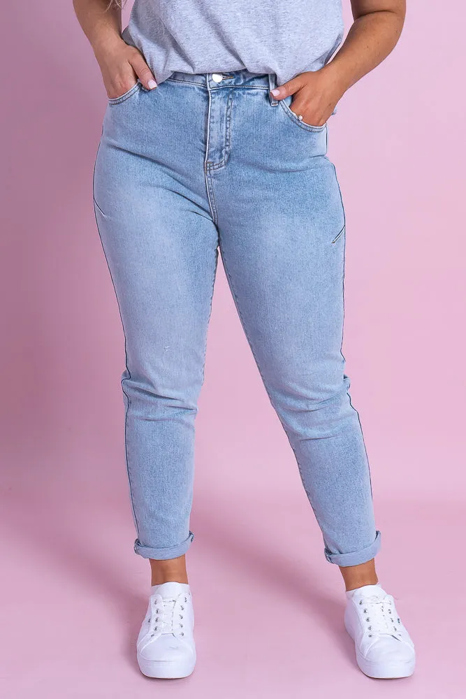 Barkly Straight Leg Jeans in Vintage Mid Blue - Foxwood sold by Always Alice