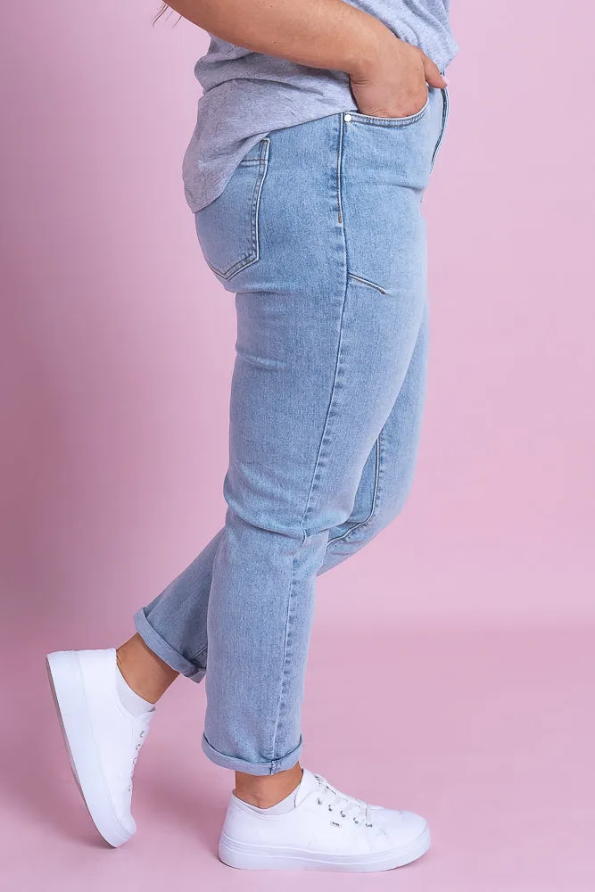 Barkly Straight Leg Jeans in Vintage Mid Blue - Foxwood sold by Always Alice product image thumbnail 5