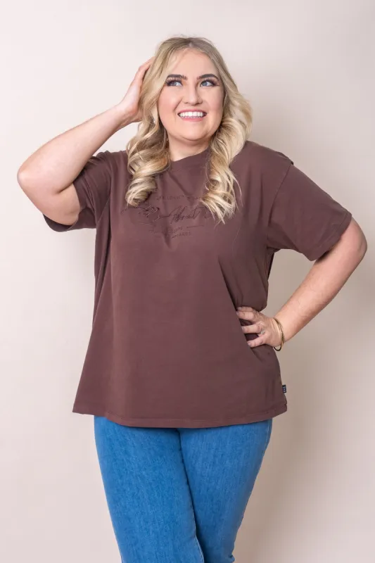 Classic Tee in Brown - All About Eve - Final Sale sold by Always Alice