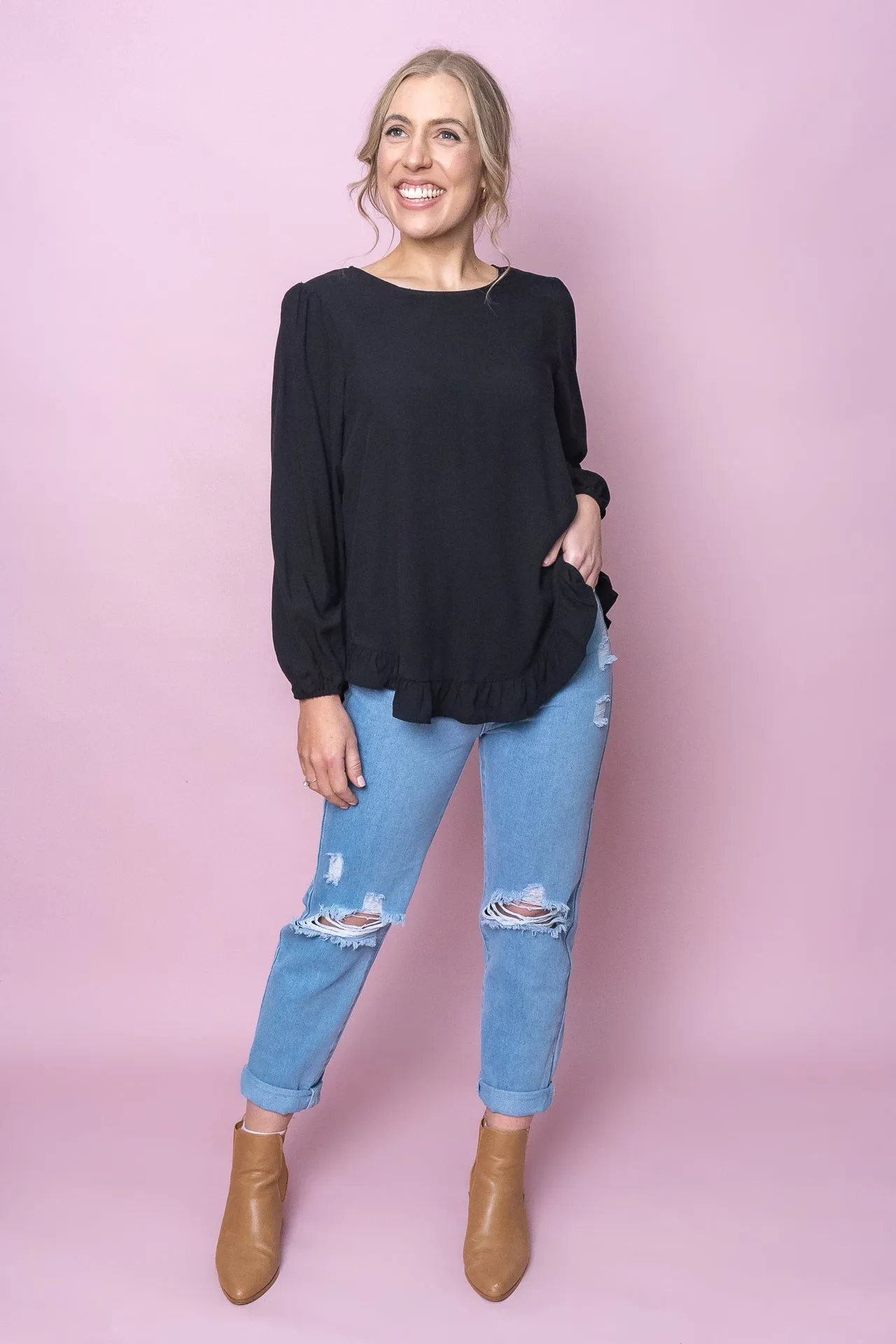 Hannah Top in Black - Final Sale sold by Always Alice product image thumbnail 3