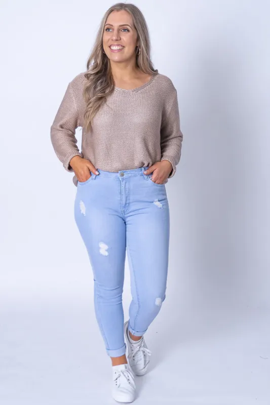 Waylon Jeans in Light Denim sold by Always Alice