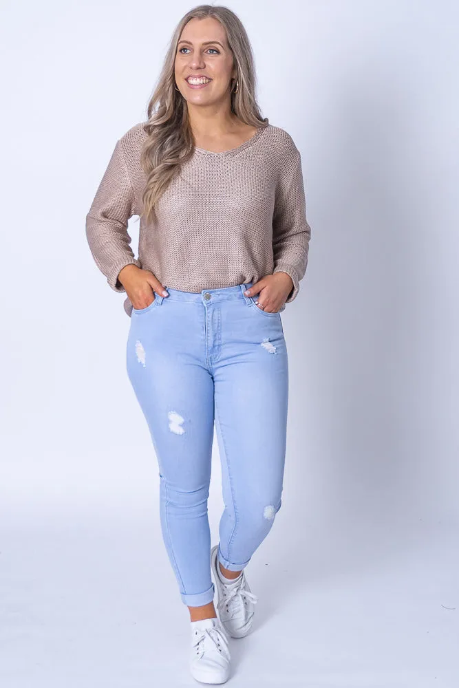 Waylon Jeans in Light Denim sold by Always Alice