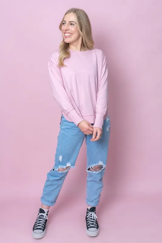 Farrah Long Sleeve Top in Blossom Pink - Foxwood made by Foxwood Clothing