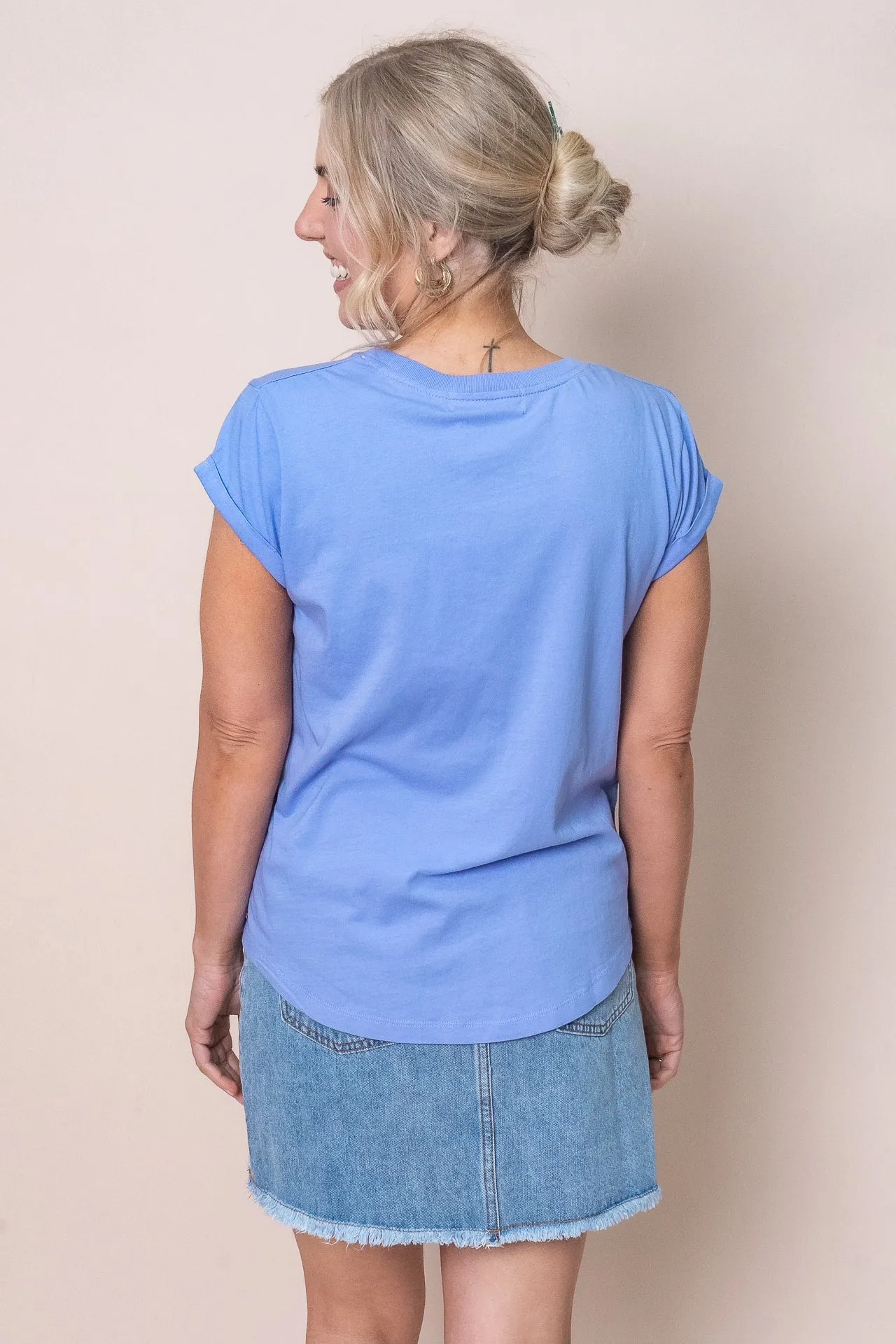 Signature Tee in Neon Blue - Foxwood sold by Always Alice product image thumbnail 5