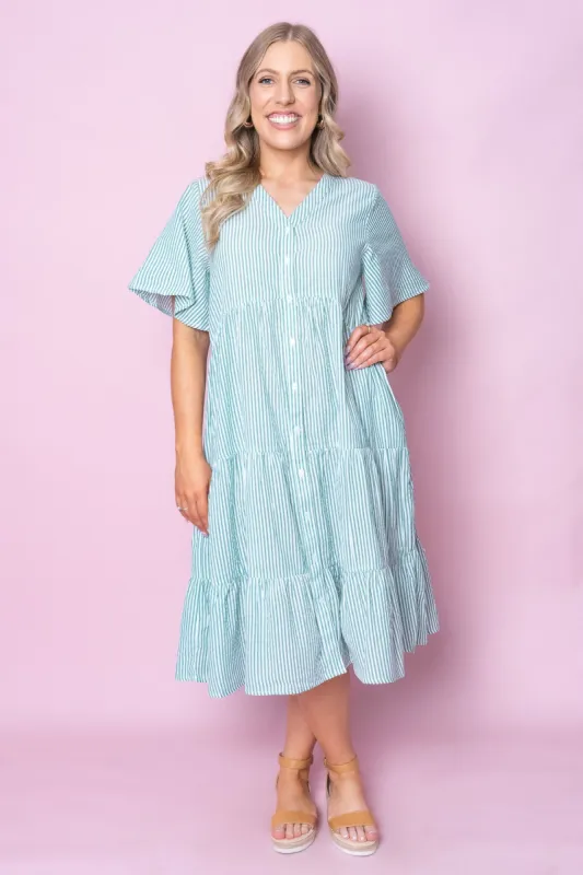 Rosalie Dress in Jade - Final Sale sold by Always Alice