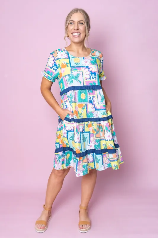 Amara Dress in Multi sold by Always Alice