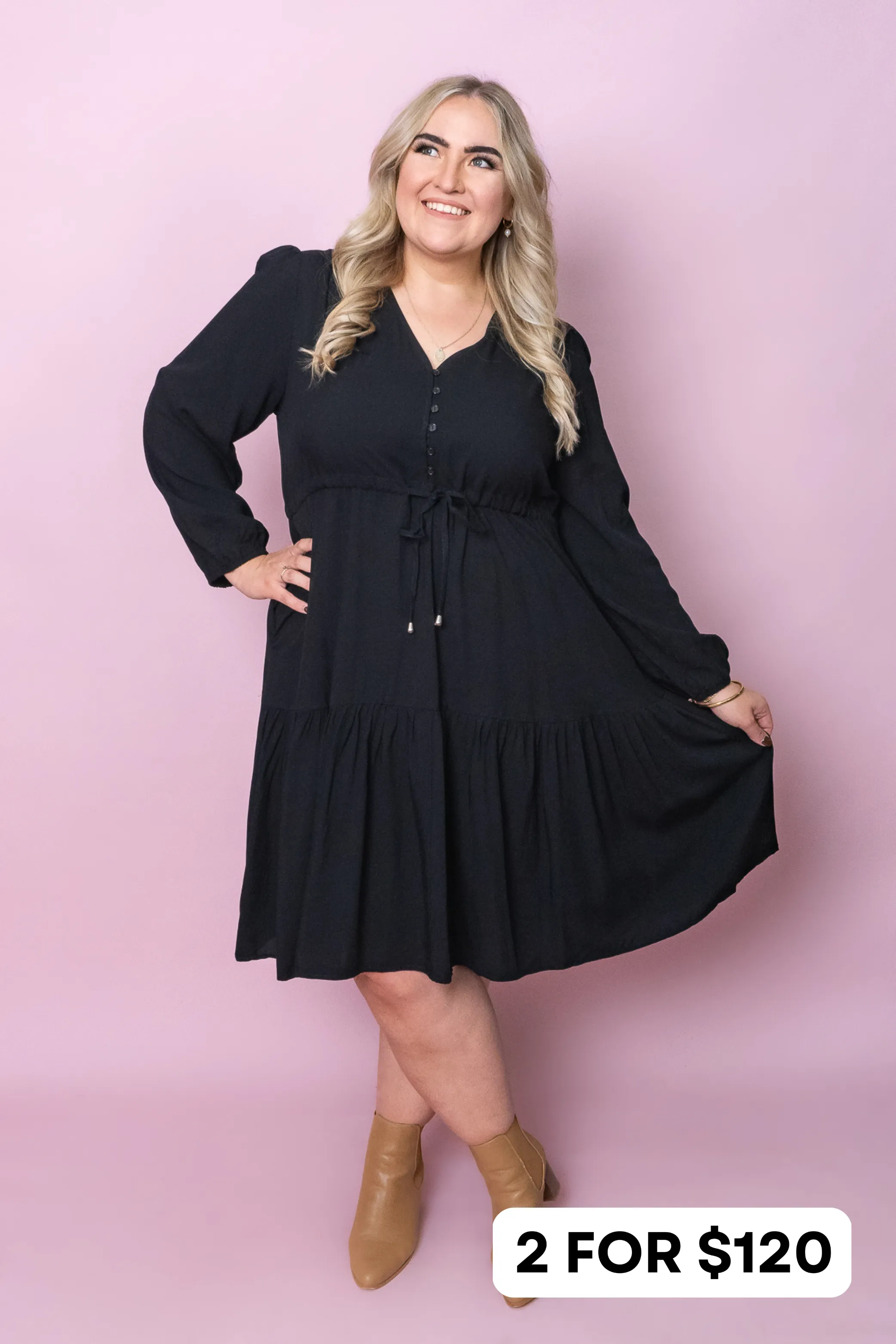 Dixie Dress in Black - Final Sale sold by Always Alice product image thumbnail 2