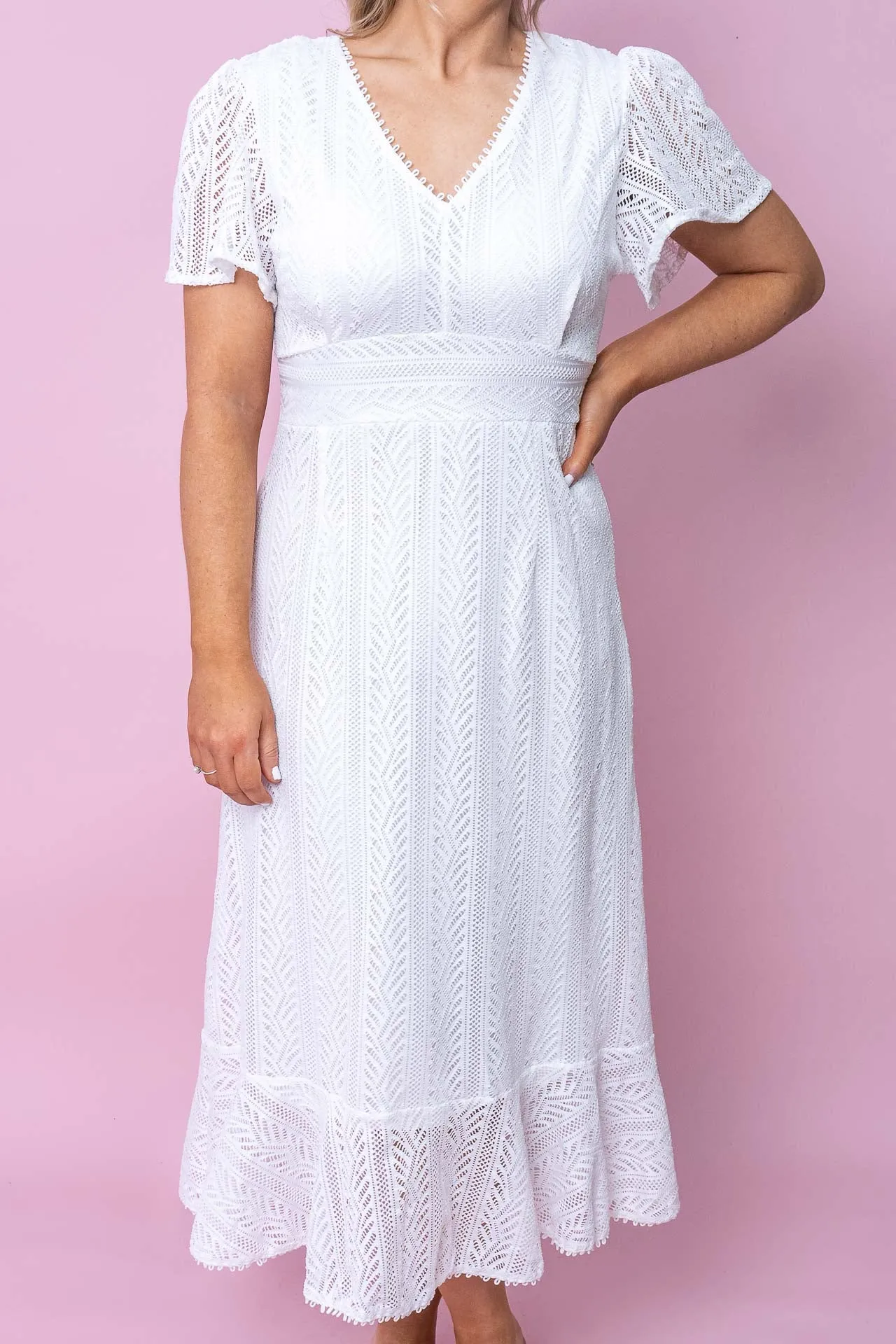 Joella Dress in White sold by Always Alice product image thumbnail 2