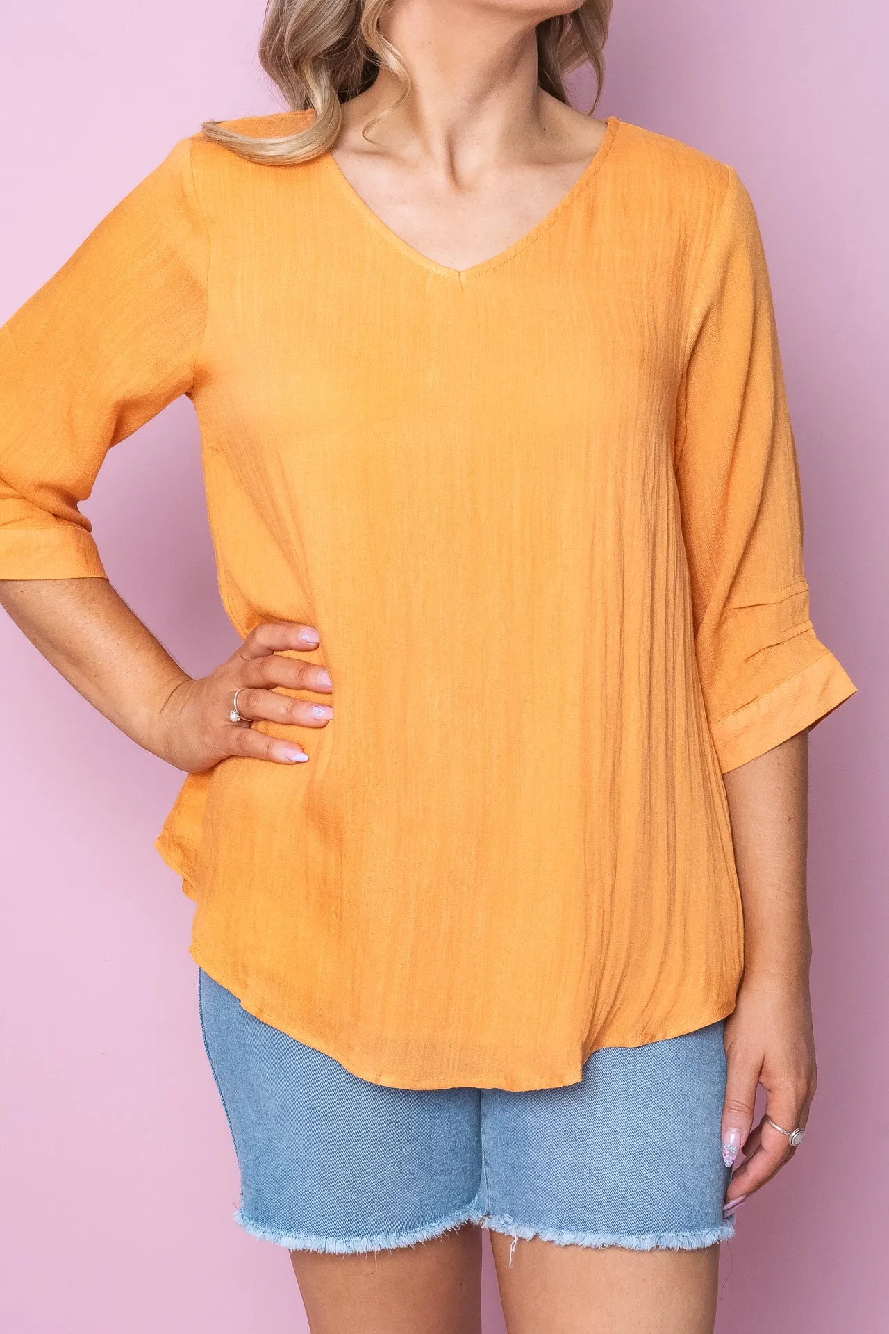 Morgan Top in Tangerine - Final Sale sold by Always Alice product image thumbnail 3
