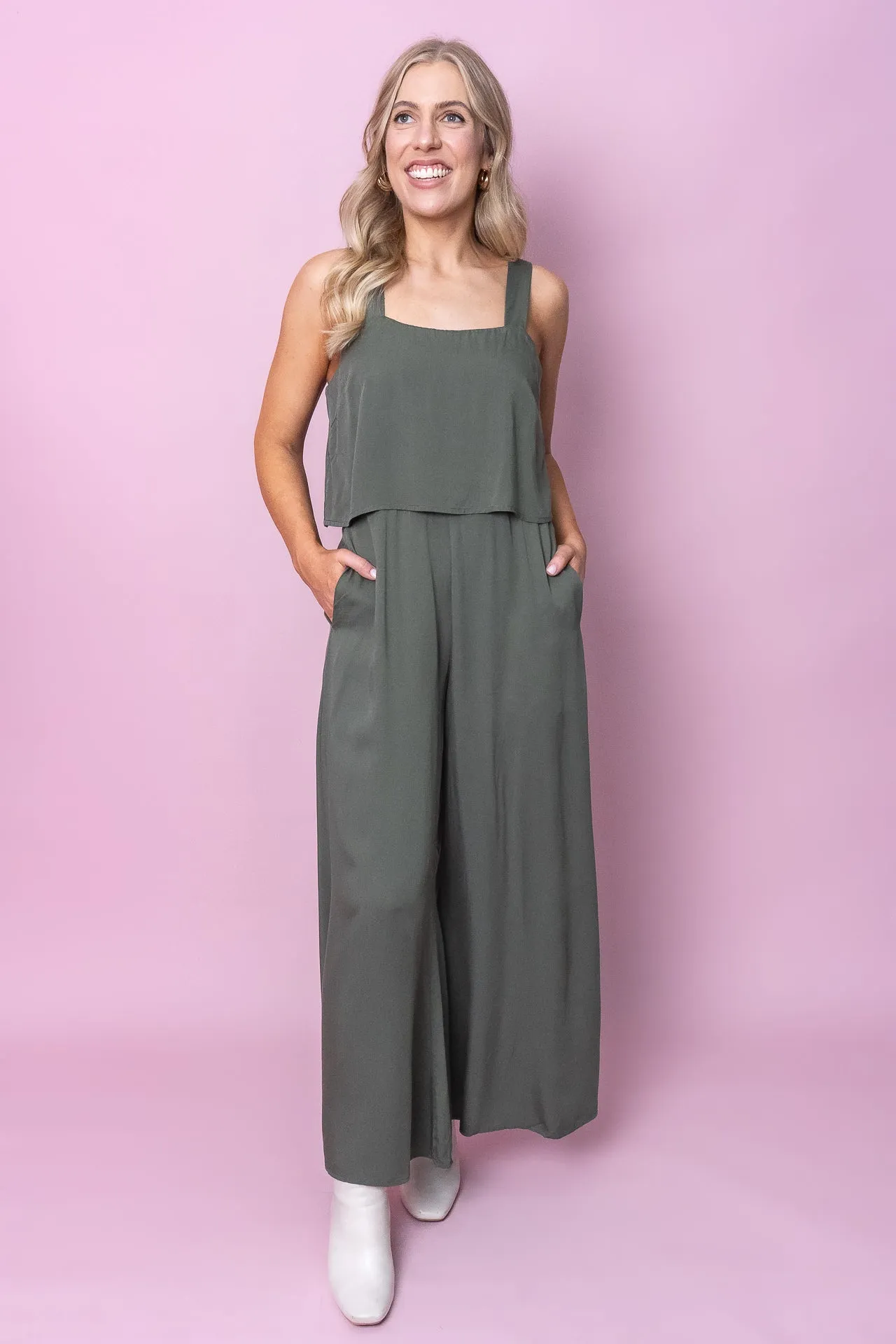 Asher Jumpsuit in Forest Green - Final Sale sold by Always Alice product image thumbnail 4