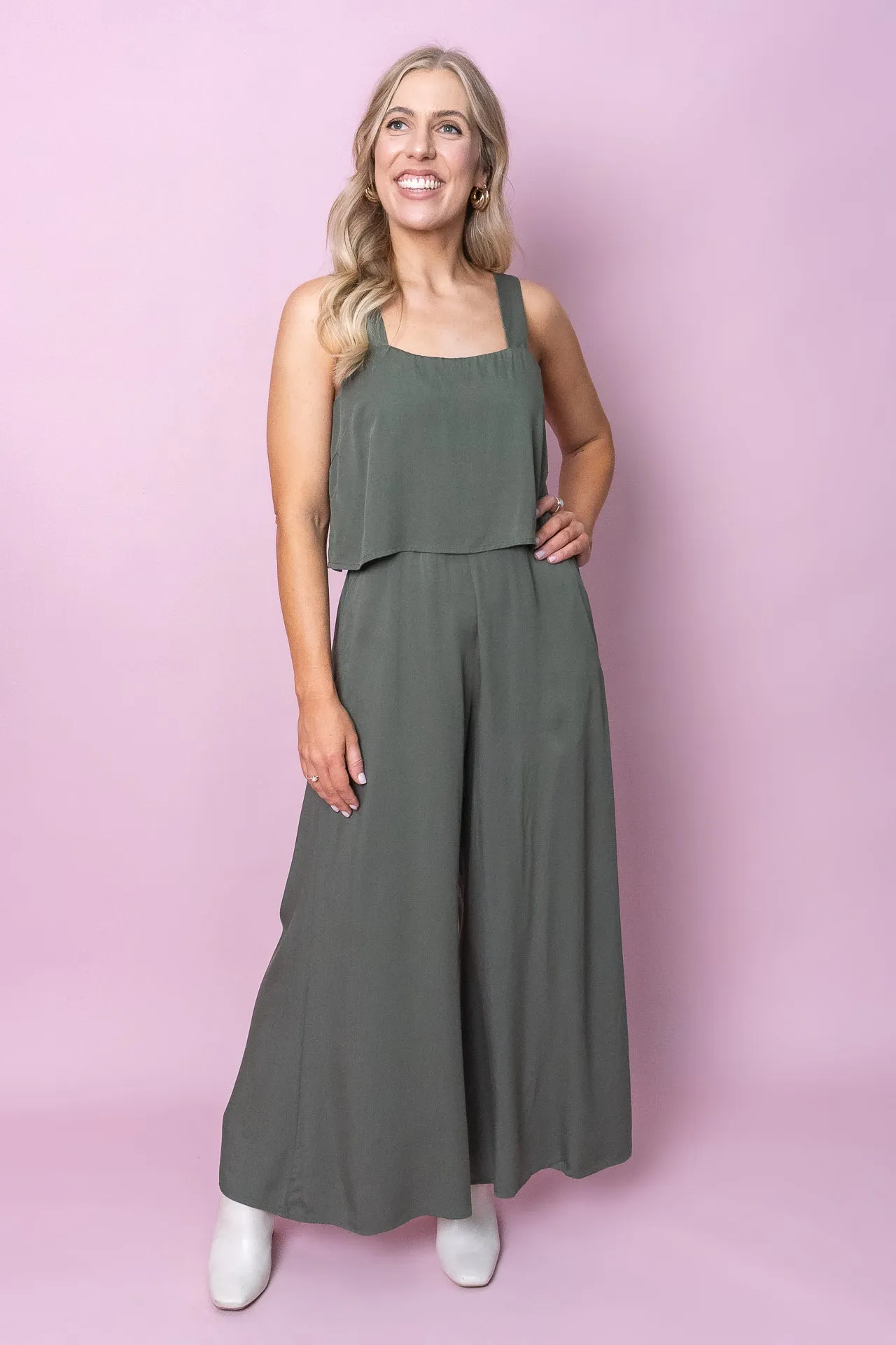 Asher Jumpsuit in Forest Green - Final Sale sold by Always Alice