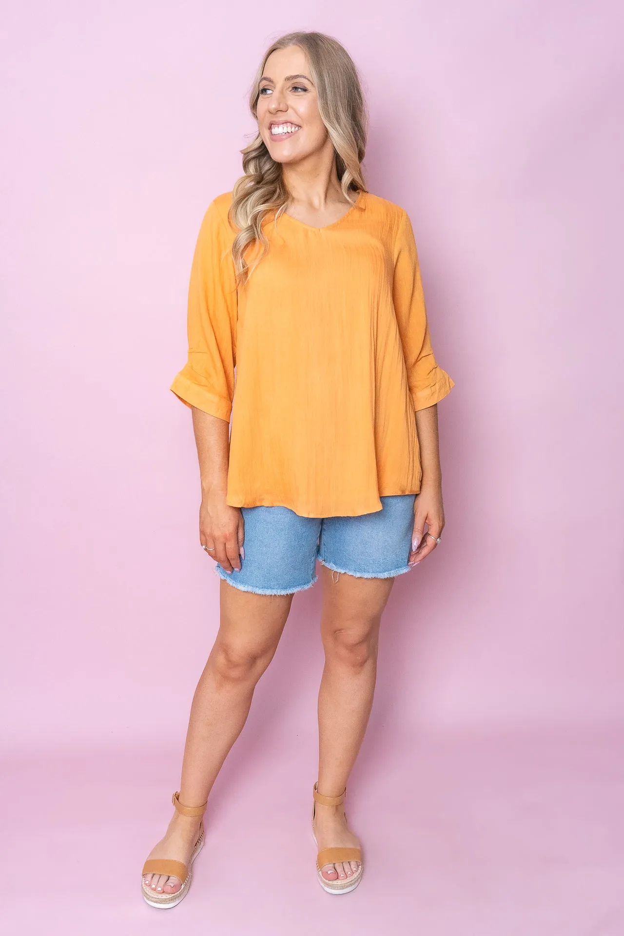 Morgan Top in Tangerine - Final Sale sold by Always Alice product image thumbnail 2