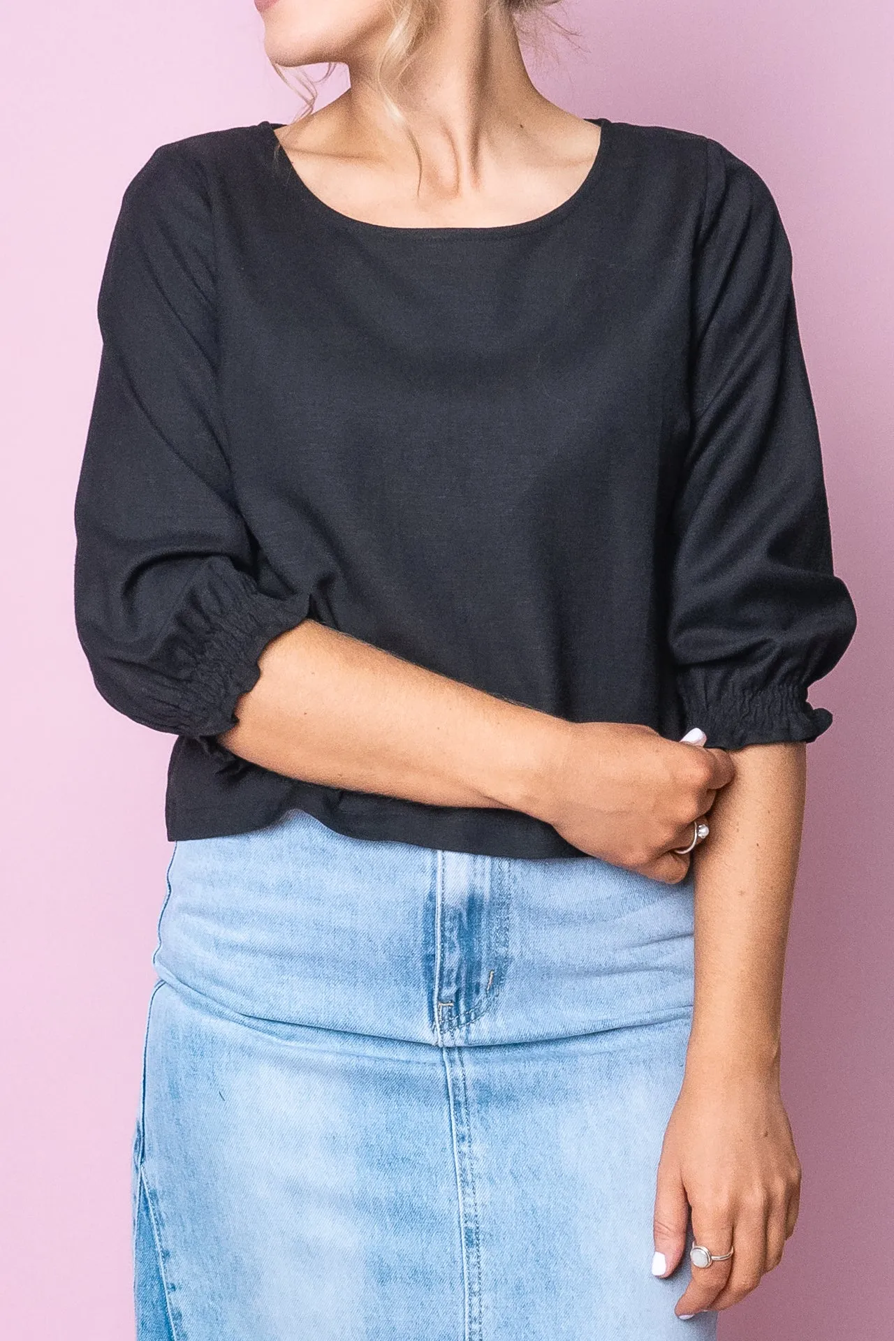 Helene Top in Black - Final Sale sold by Always Alice product image thumbnail 3