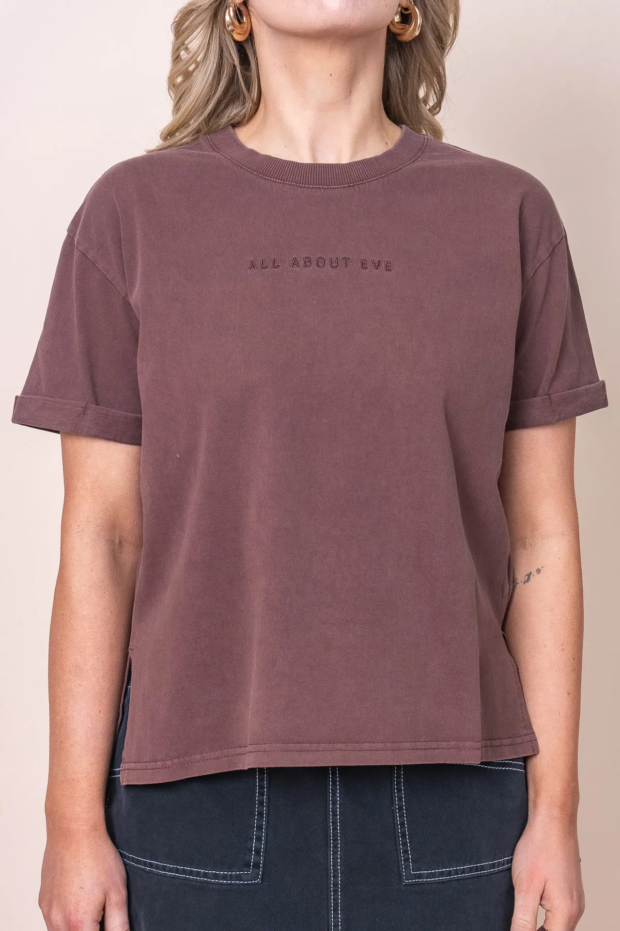 AAE Washed Tee in Brown - All About Eve sold by Always Alice product image thumbnail 2