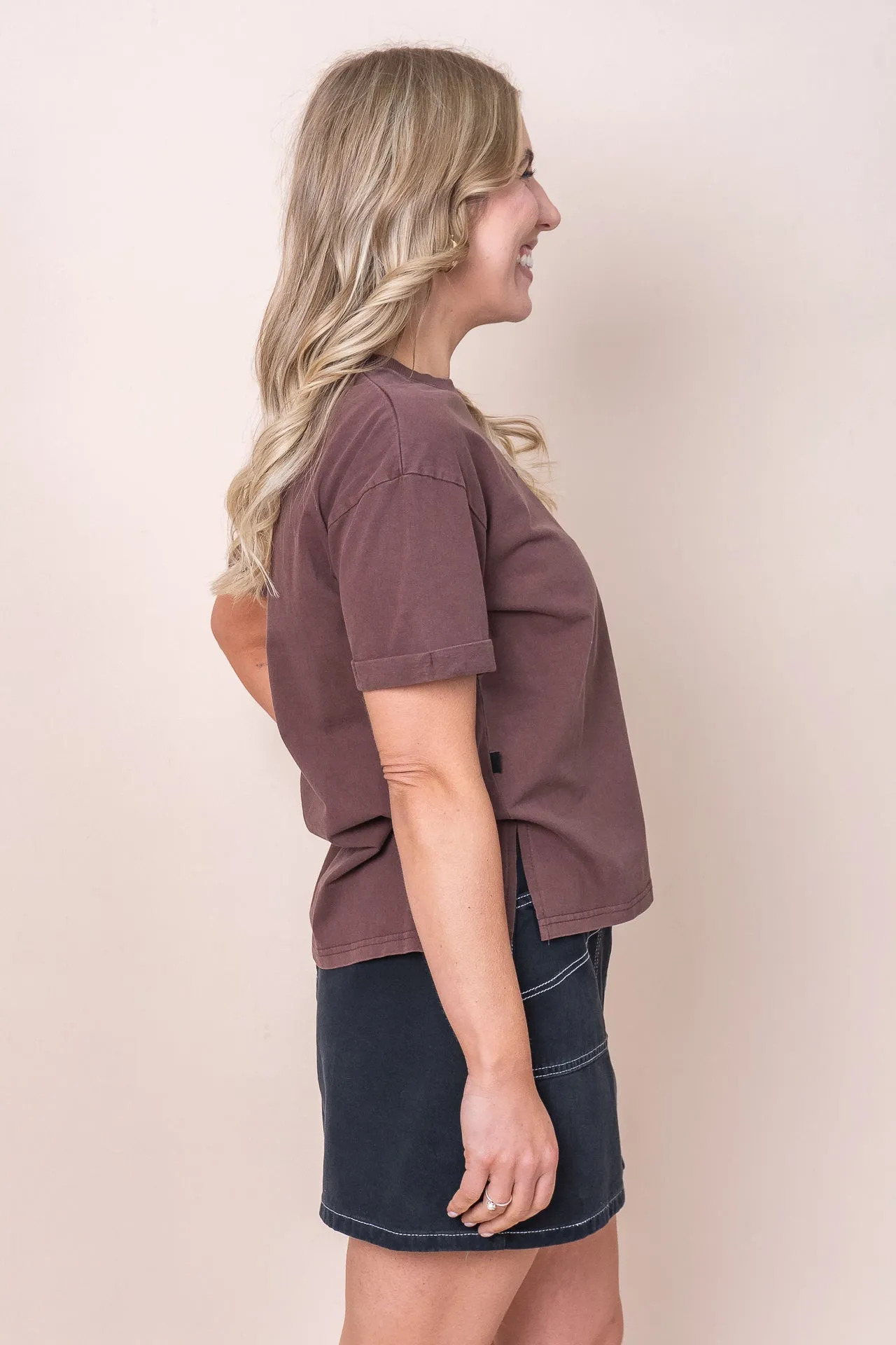 AAE Washed Tee in Brown - All About Eve sold by Always Alice product image thumbnail 4