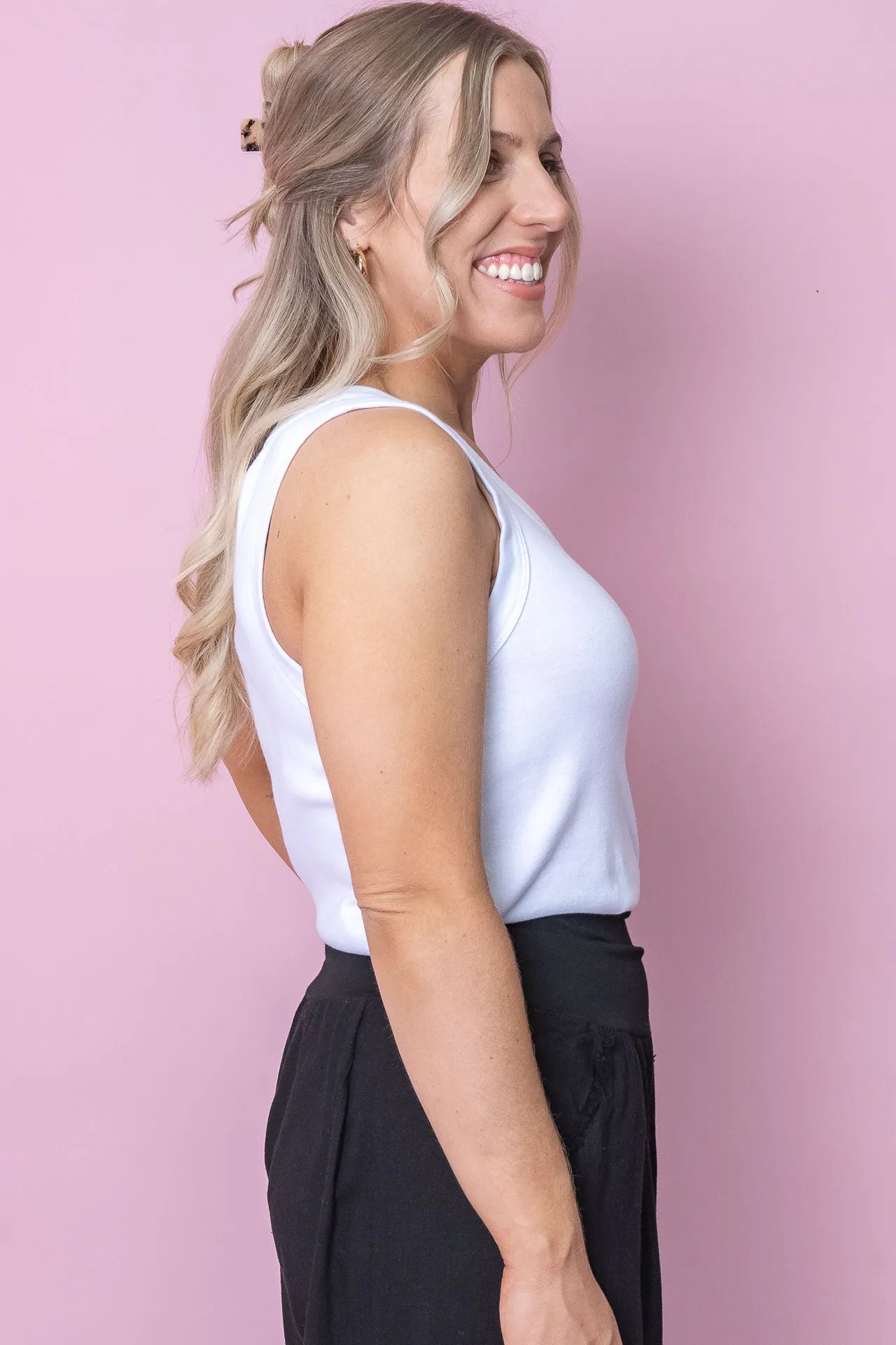 Esme Tank in White - Foxwood sold by Always Alice product image thumbnail 5