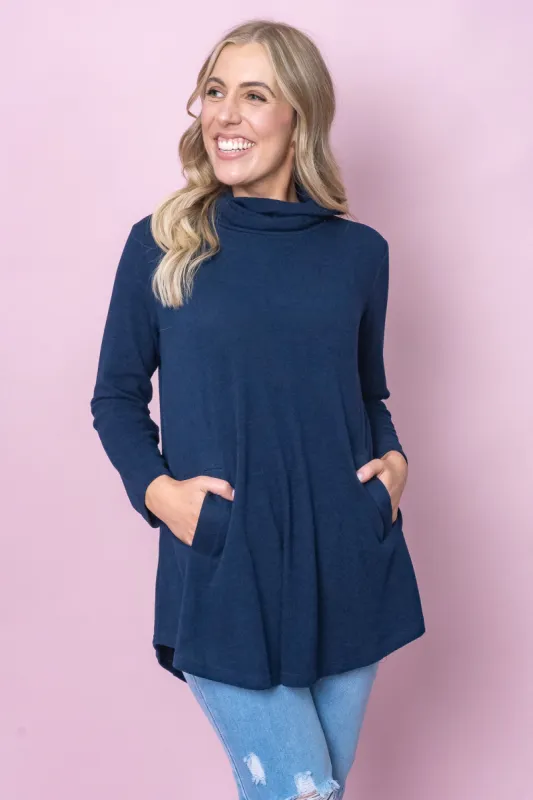 Tara Top in Navy sold by Always Alice