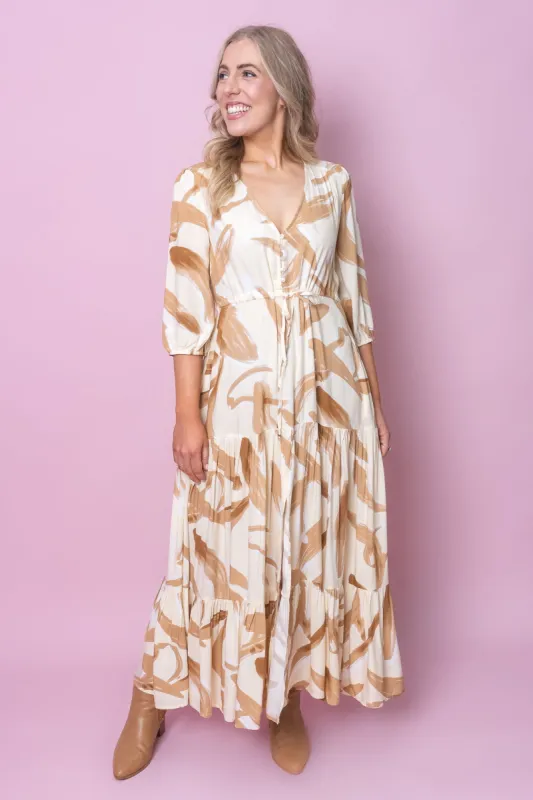 Juno Dress in Beige - Final Sale sold by Always Alice