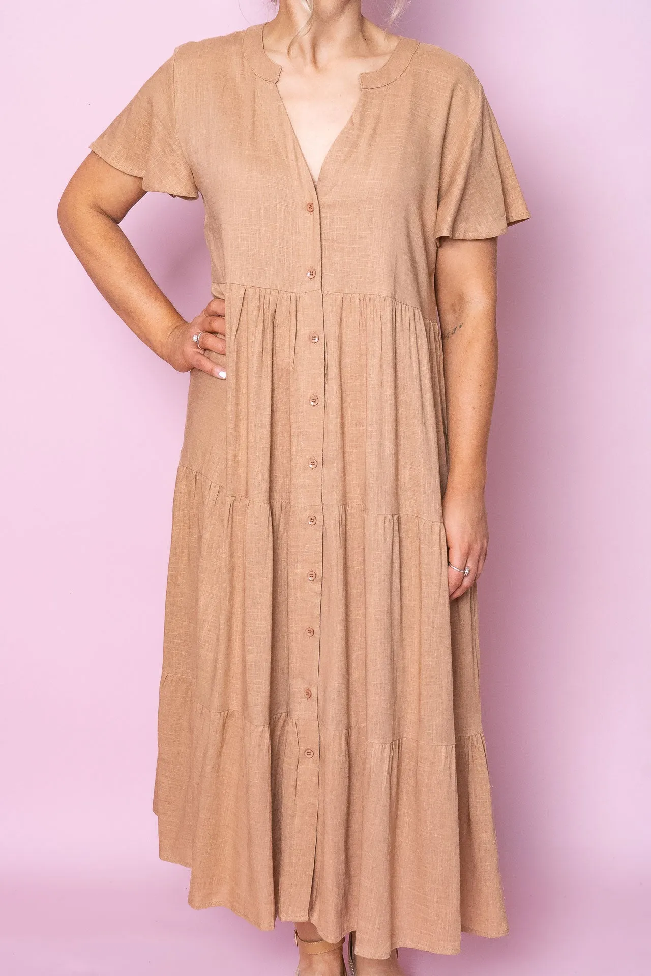 Alana Dress in Tan sold by Always Alice product image thumbnail 4