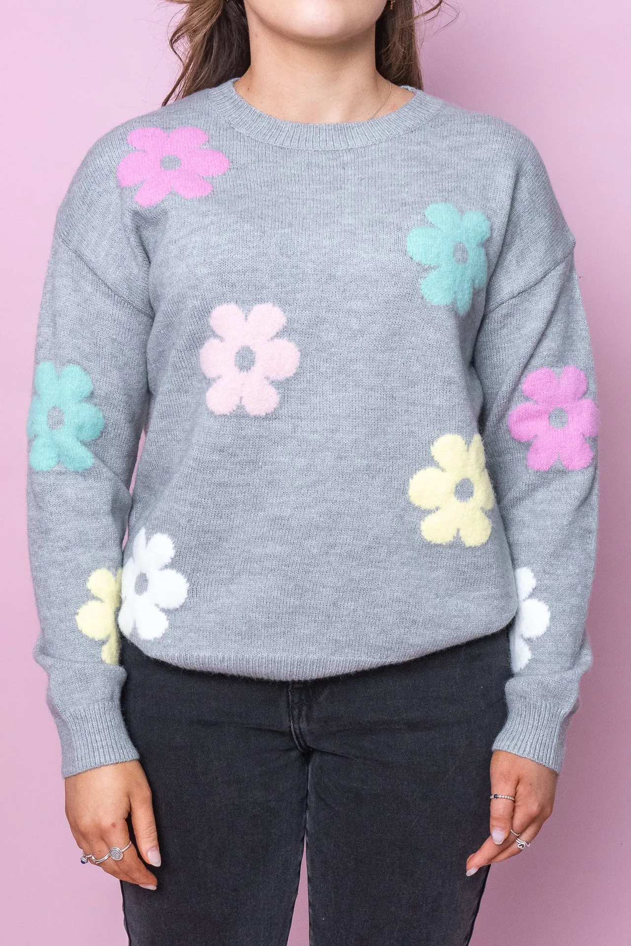 Sallie Knit Jumper in Grey sold by Always Alice product image thumbnail 2