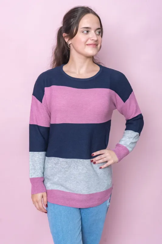 Zanoni Lightweight Jumper in Berry sold by Always Alice