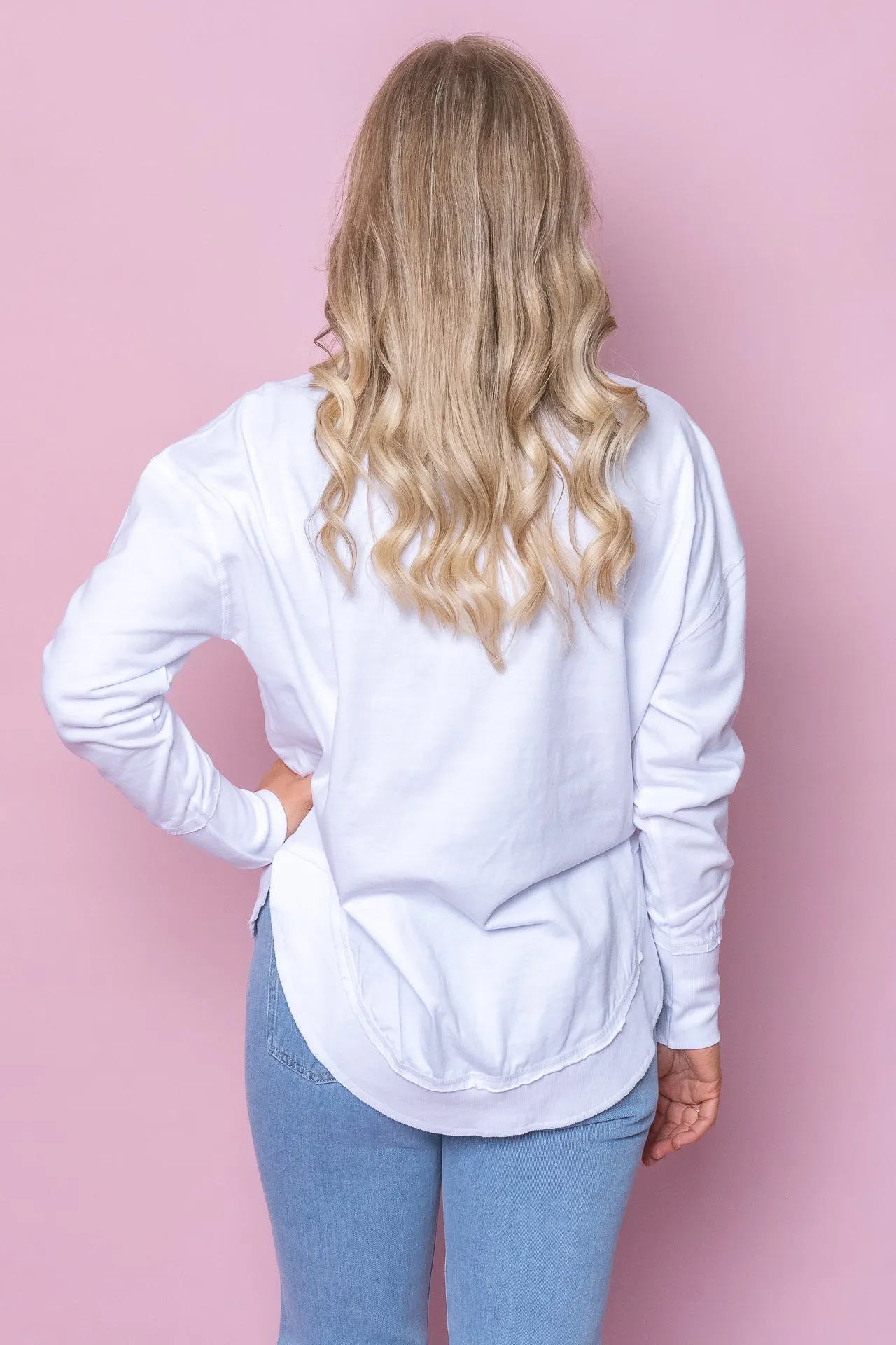 Farrah Long Sleeve Top in White - Foxwood sold by Always Alice product image thumbnail 5
