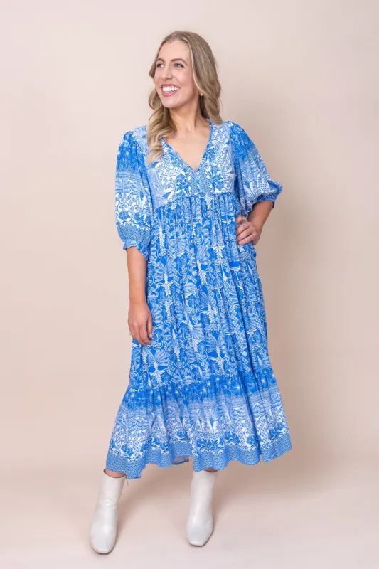 Lucianna Dress in Blue - Final Sale sold by Always Alice