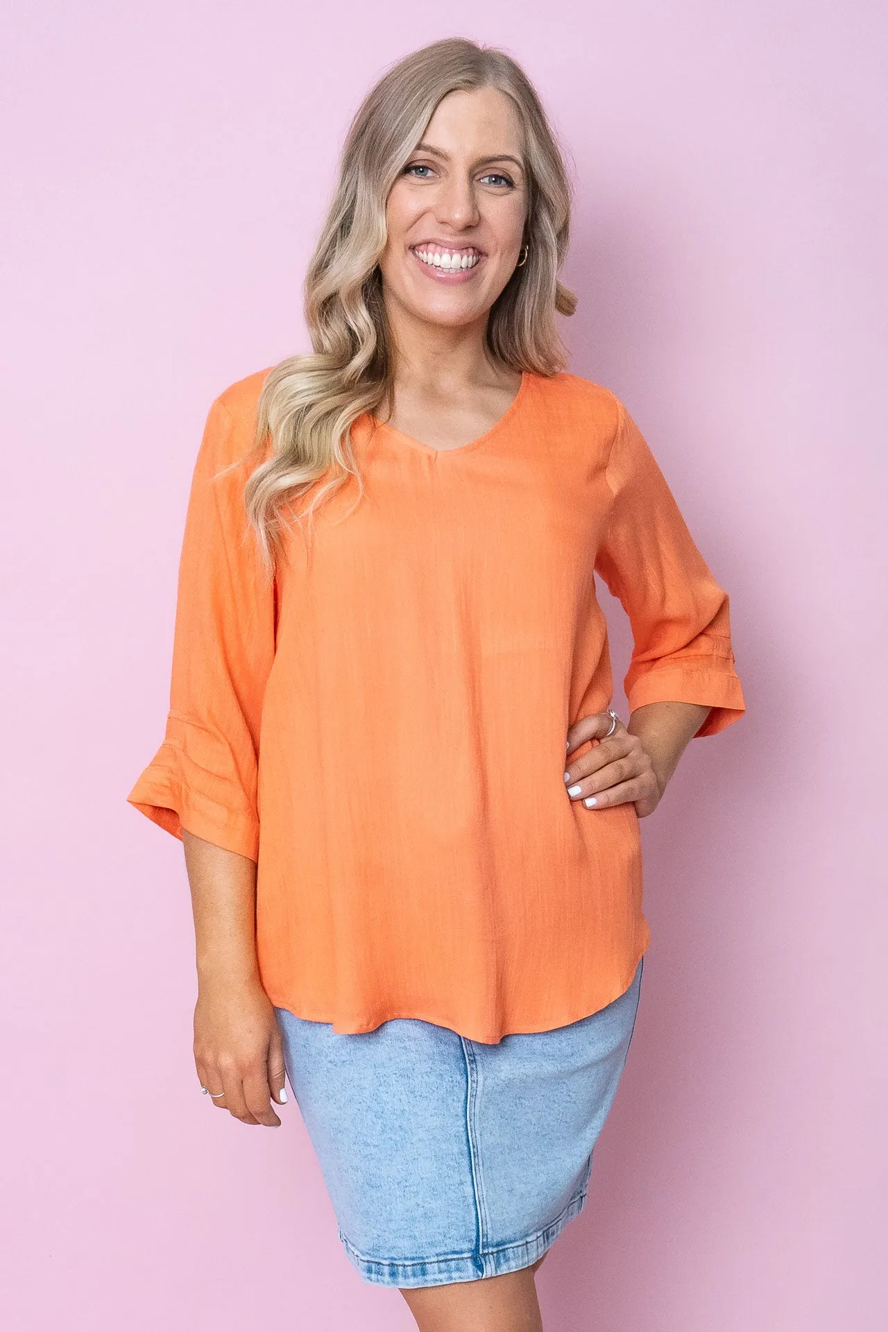 Morgan Top in Coral - Final Sale sold by Always Alice product image thumbnail 2