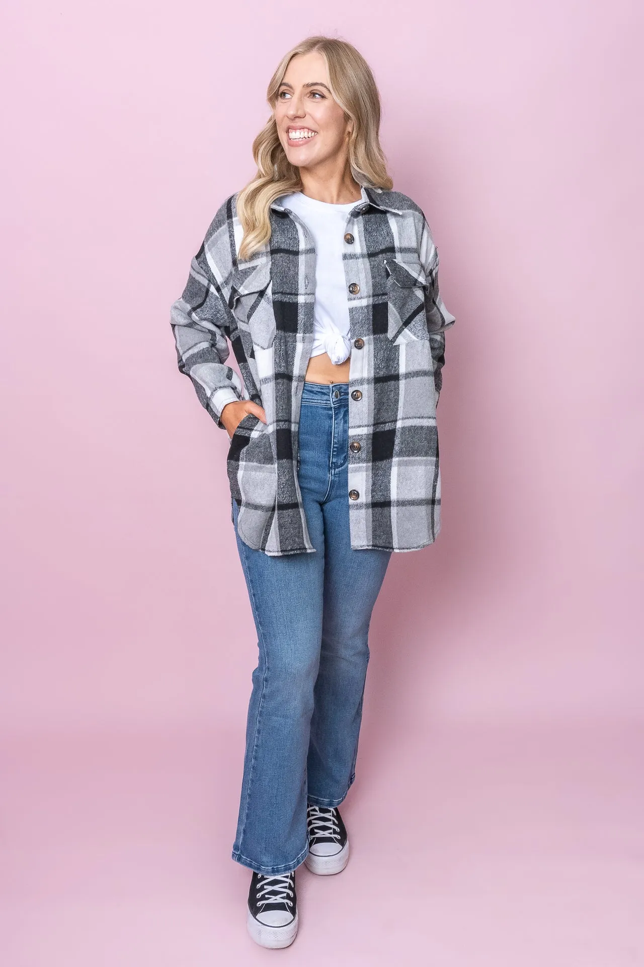 Reita Shacket in Black sold by Always Alice product image thumbnail 2