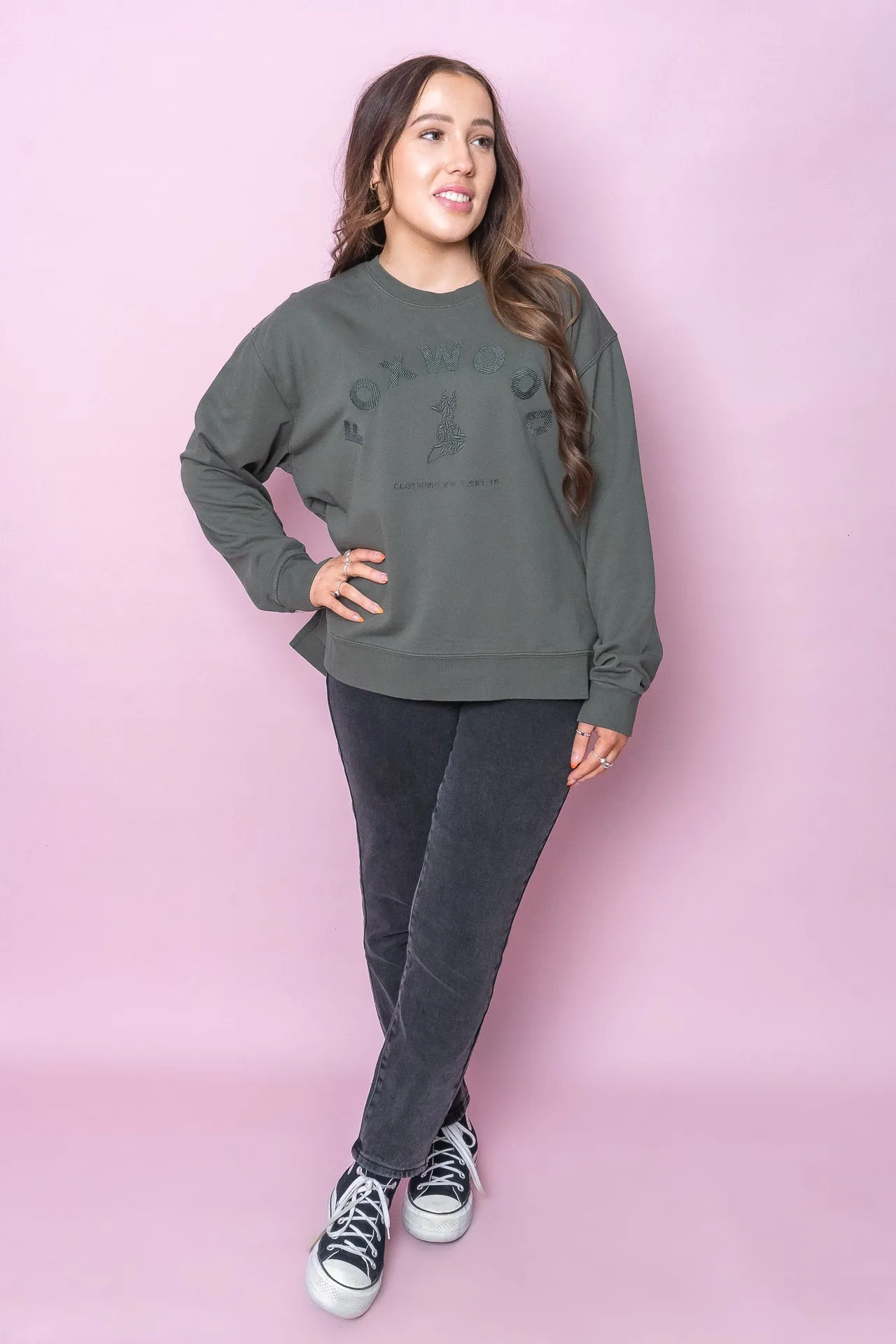 Effortless Crew in Khaki - Foxwood sold by Always Alice product image thumbnail 2