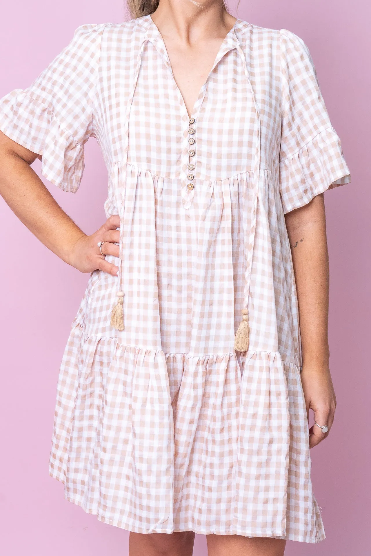 Laynie Dress in Latte sold by Always Alice product image thumbnail 4