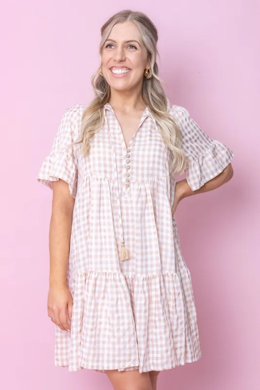 Laynie Dress in Latte sold by Always Alice