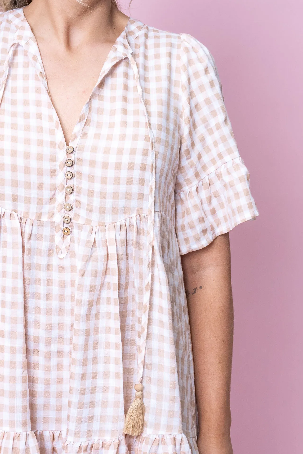 Laynie Dress in Latte sold by Always Alice product image thumbnail 5