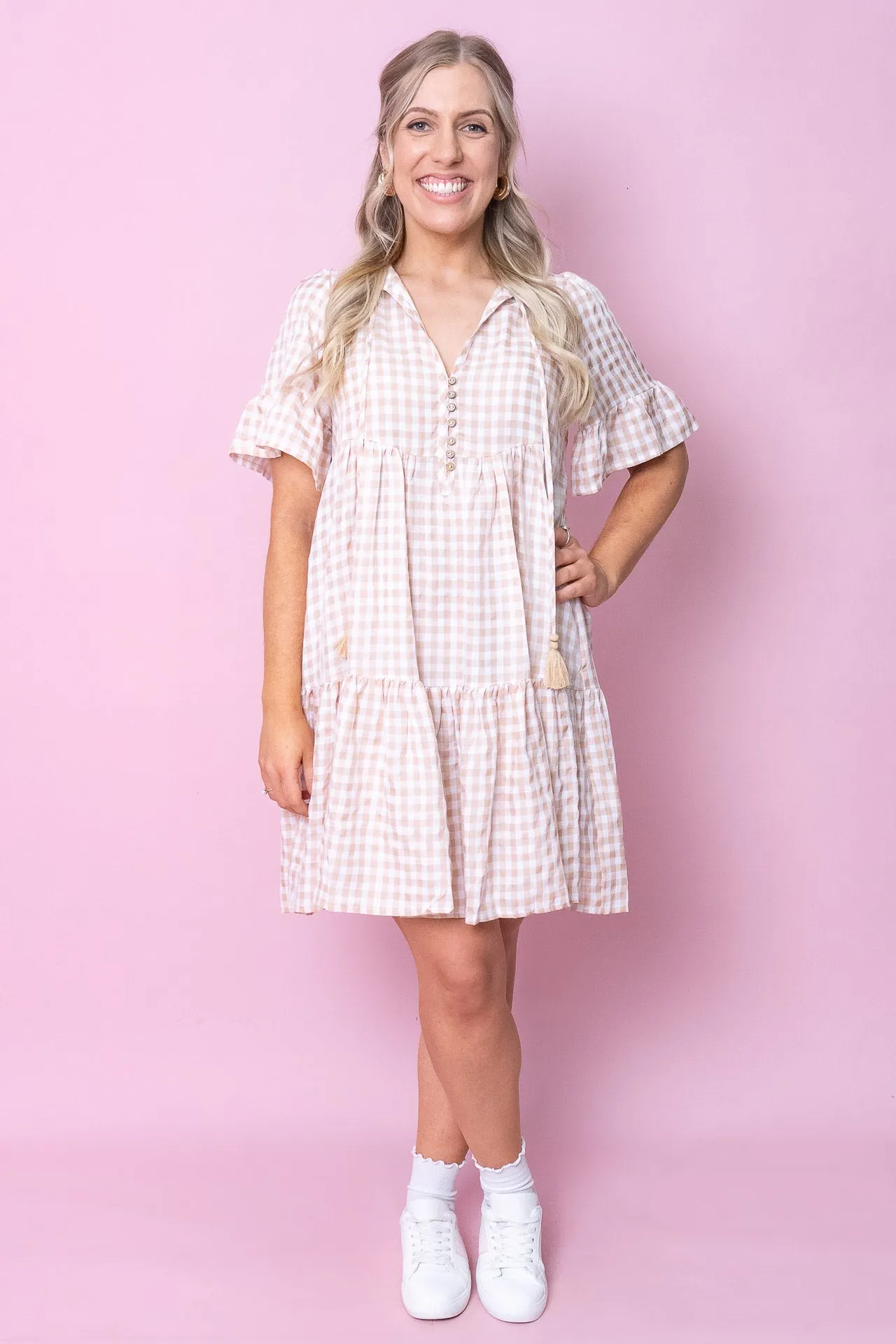 Laynie Dress in Latte sold by Always Alice product image thumbnail 2