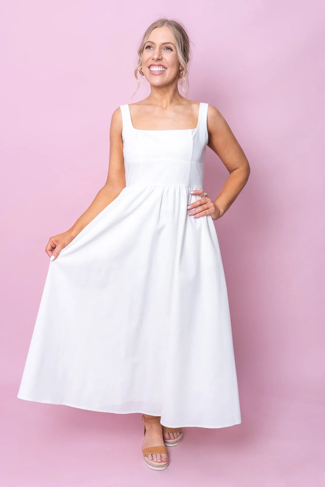 Jacqueline Dress in White sold by Always Alice