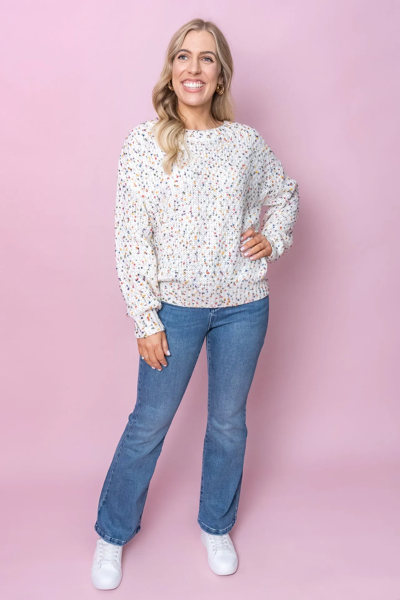 Zerah Jumper in White Multi sold by Always Alice product image thumbnail 2