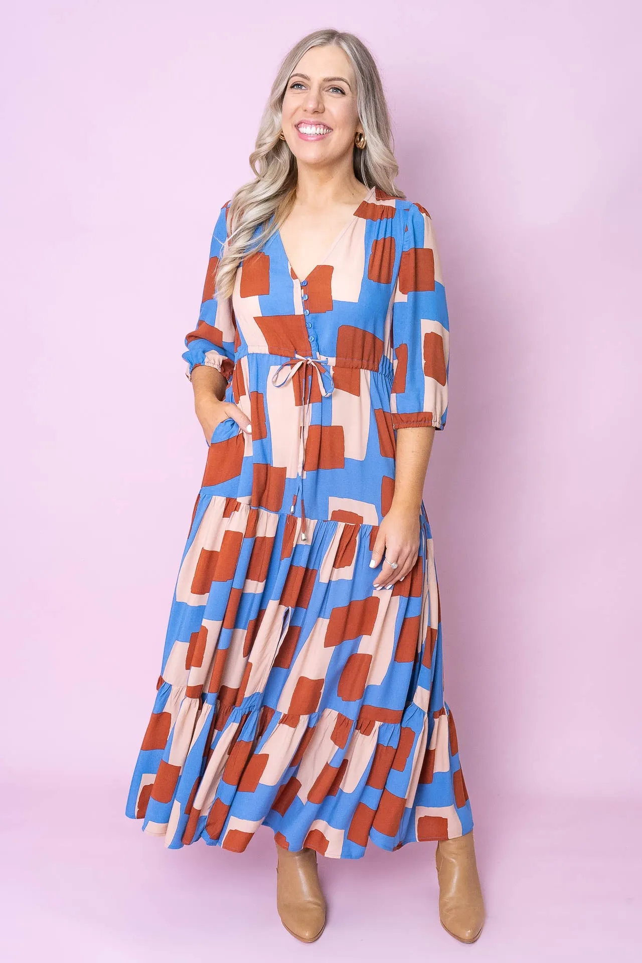 Bella Dress in Blue - Final Sale sold by Always Alice