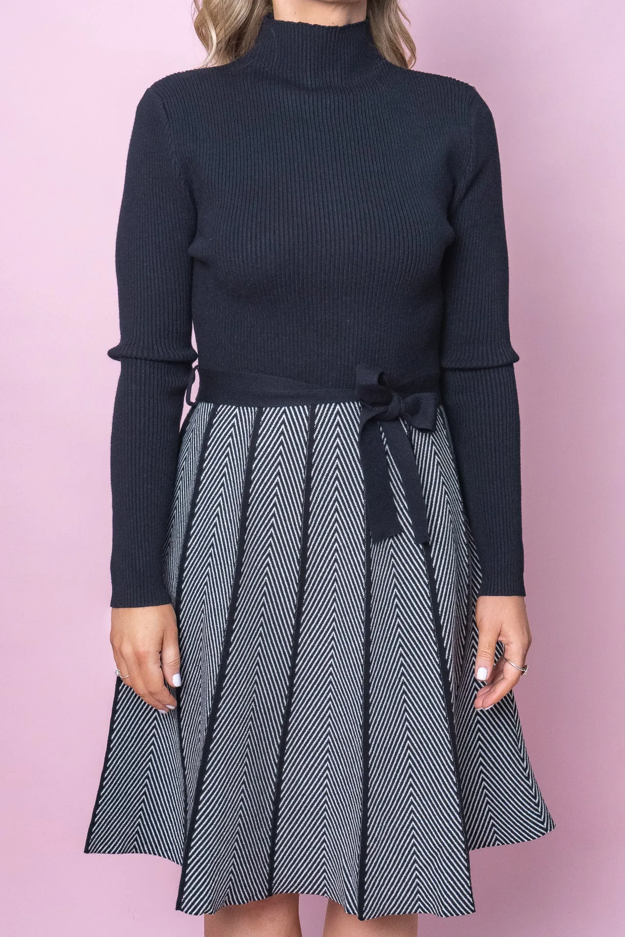 Isabelle Dress in White/Black sold by Always Alice product image thumbnail 3