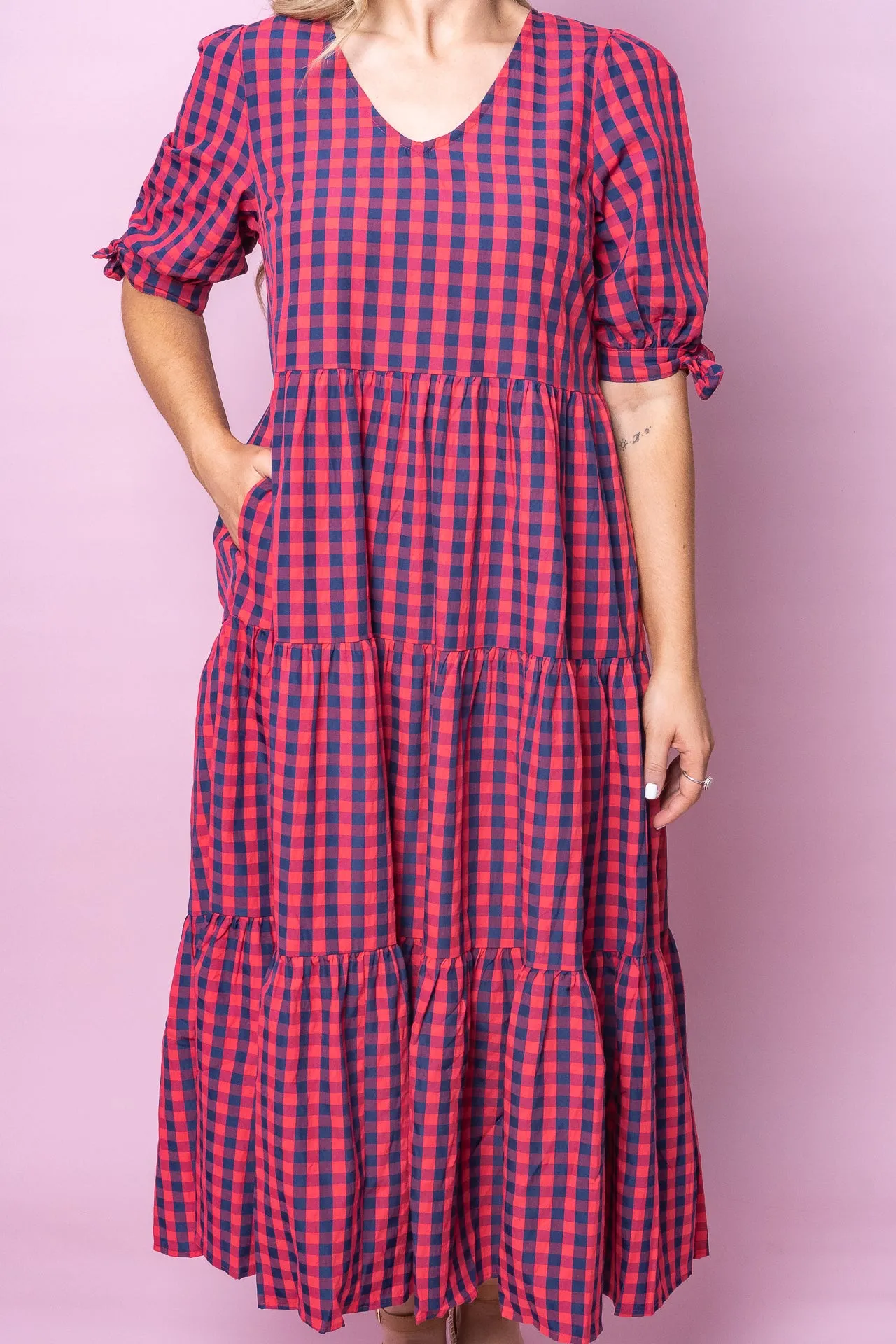 Romy Midi Dress in Watermelon sold by Always Alice product image thumbnail 3