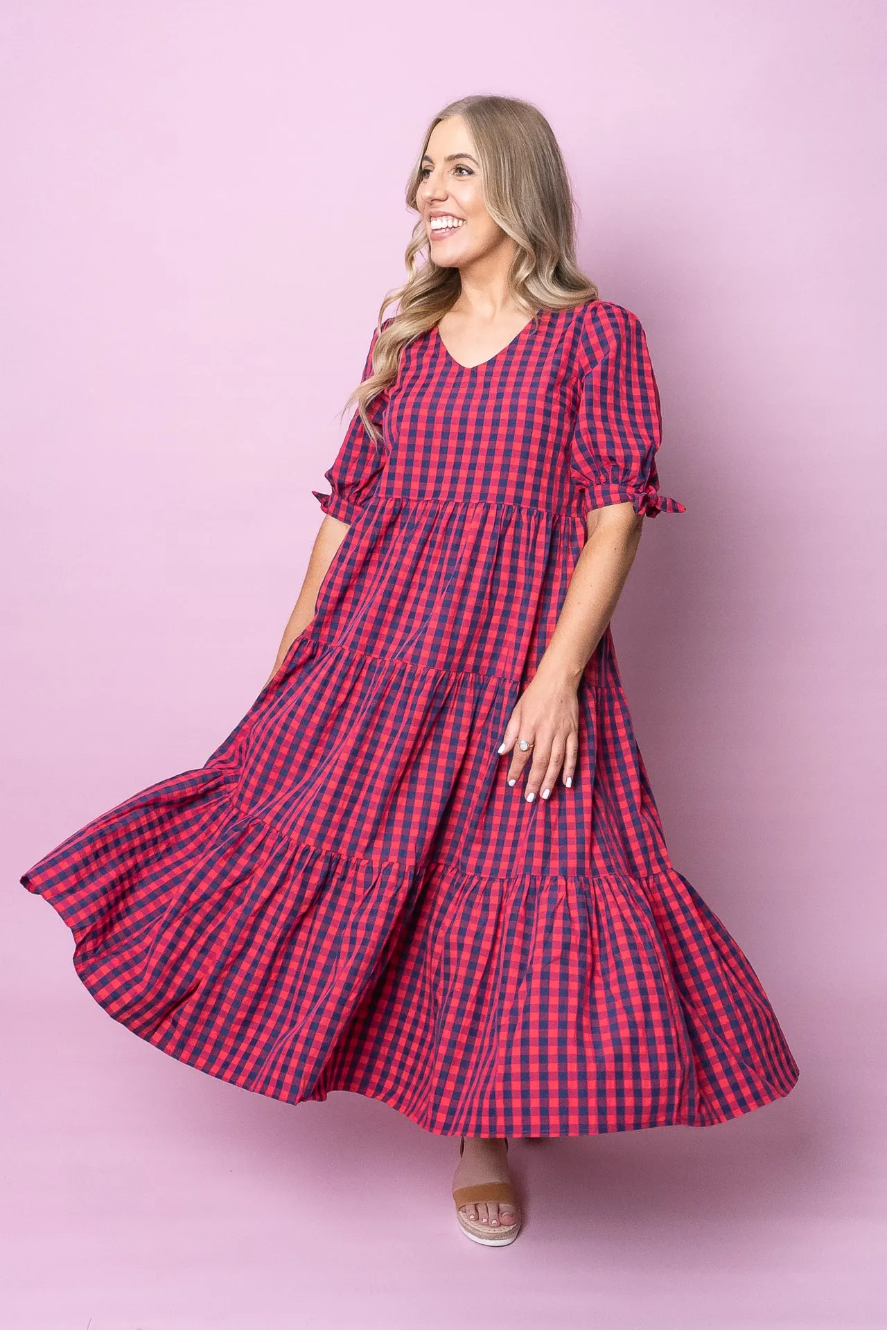Romy Midi Dress in Watermelon sold by Always Alice product image thumbnail 4