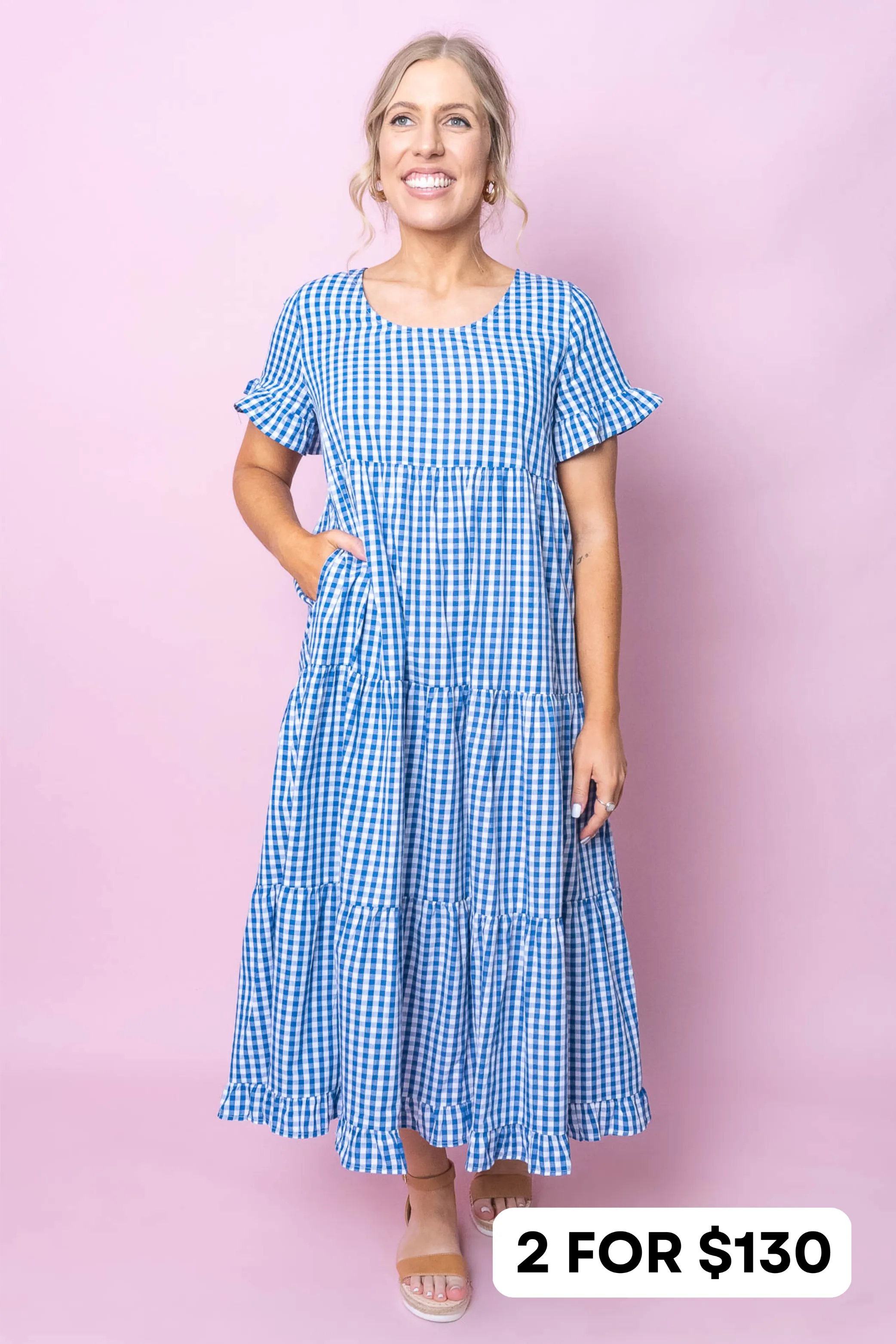 Dally Dress in Blue - Final Sale sold by Always Alice