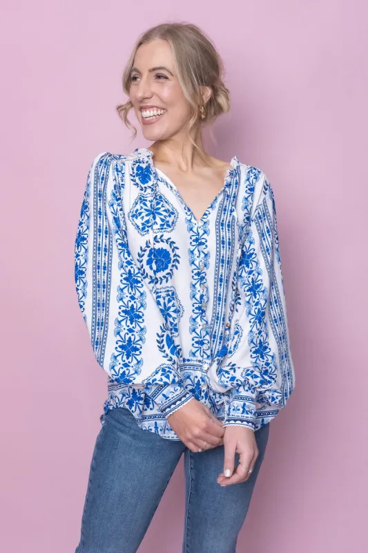 Waverly Shirt in White - Final Sale sold by Always Alice