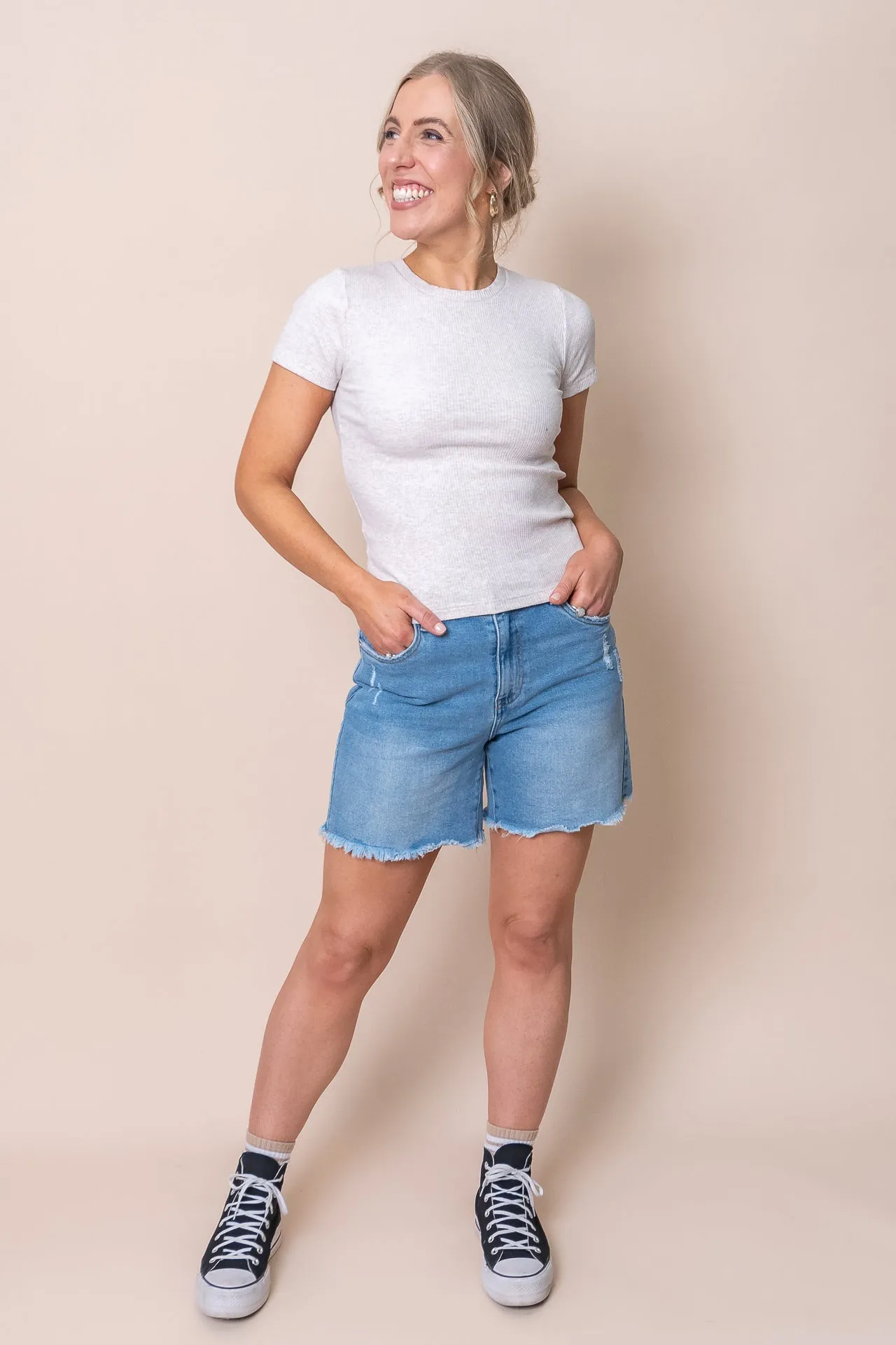 Bella Tee in Oatmeal - Silent Theory - Final Sale sold by Always Alice product image thumbnail 2