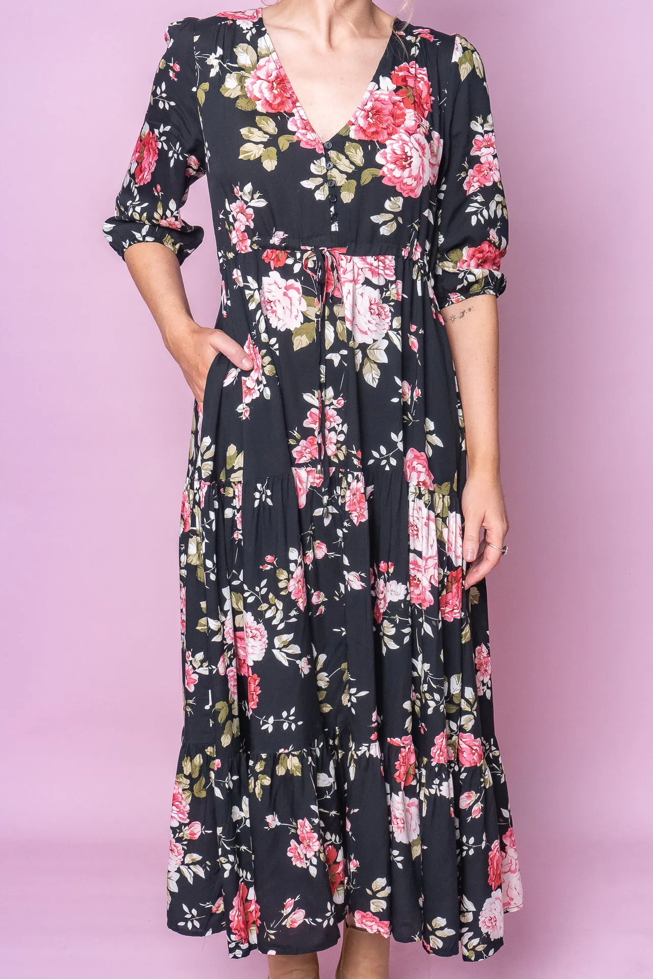 Sofia Maxi Dress in Black sold by Always Alice product image thumbnail 3