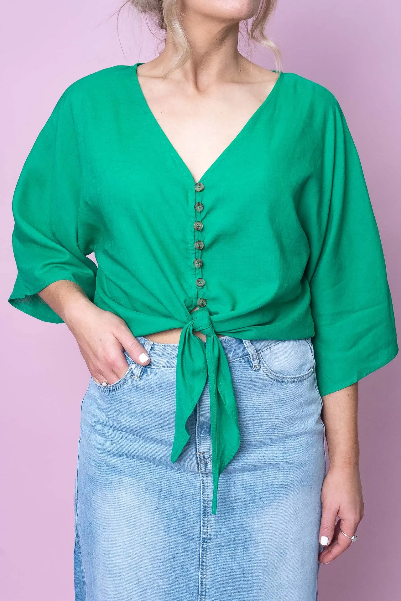 Neelix Top in Emerald sold by Always Alice product image thumbnail 2