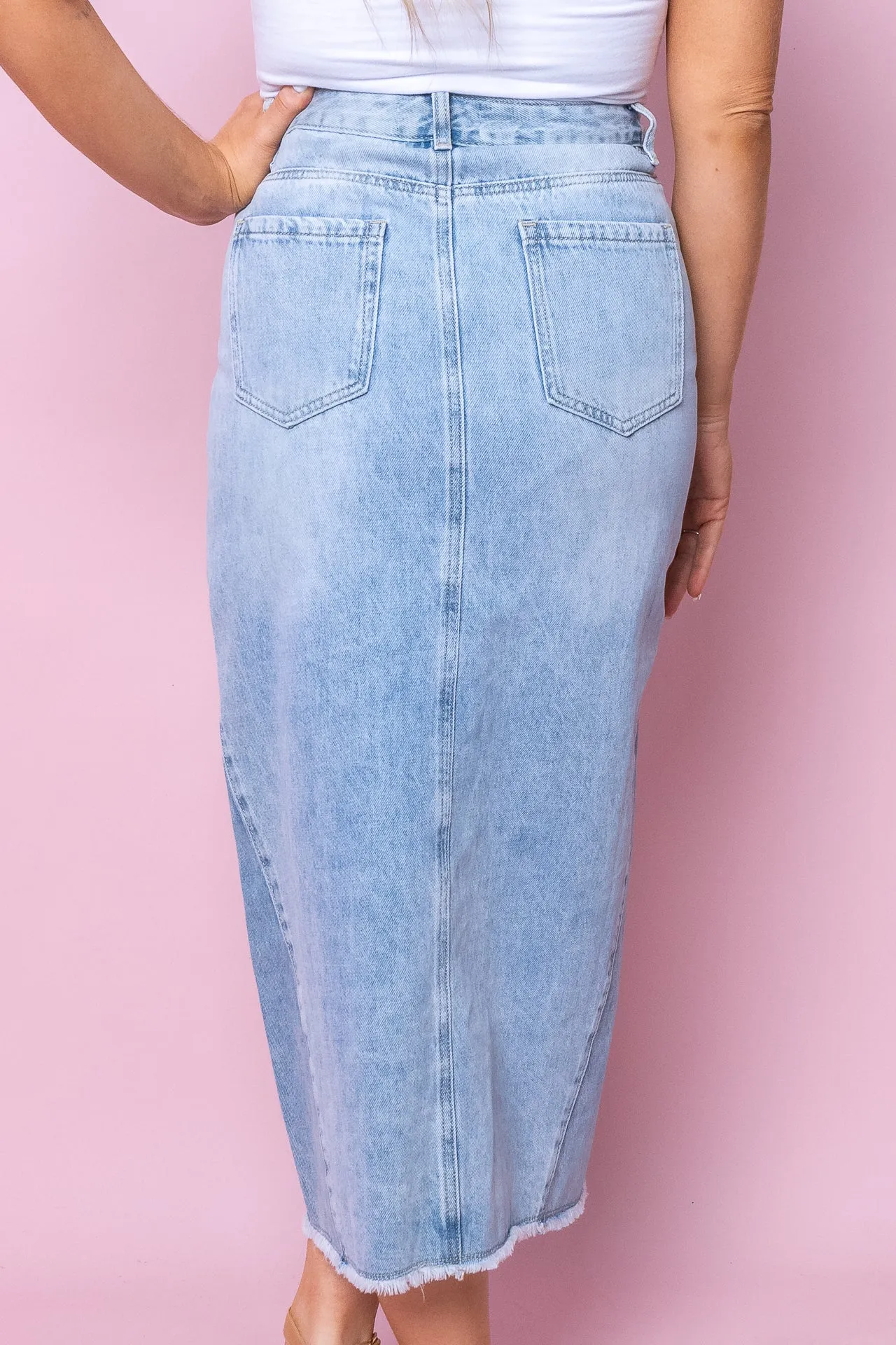 Clover Skirt in Light Denim sold by Always Alice product image thumbnail 5